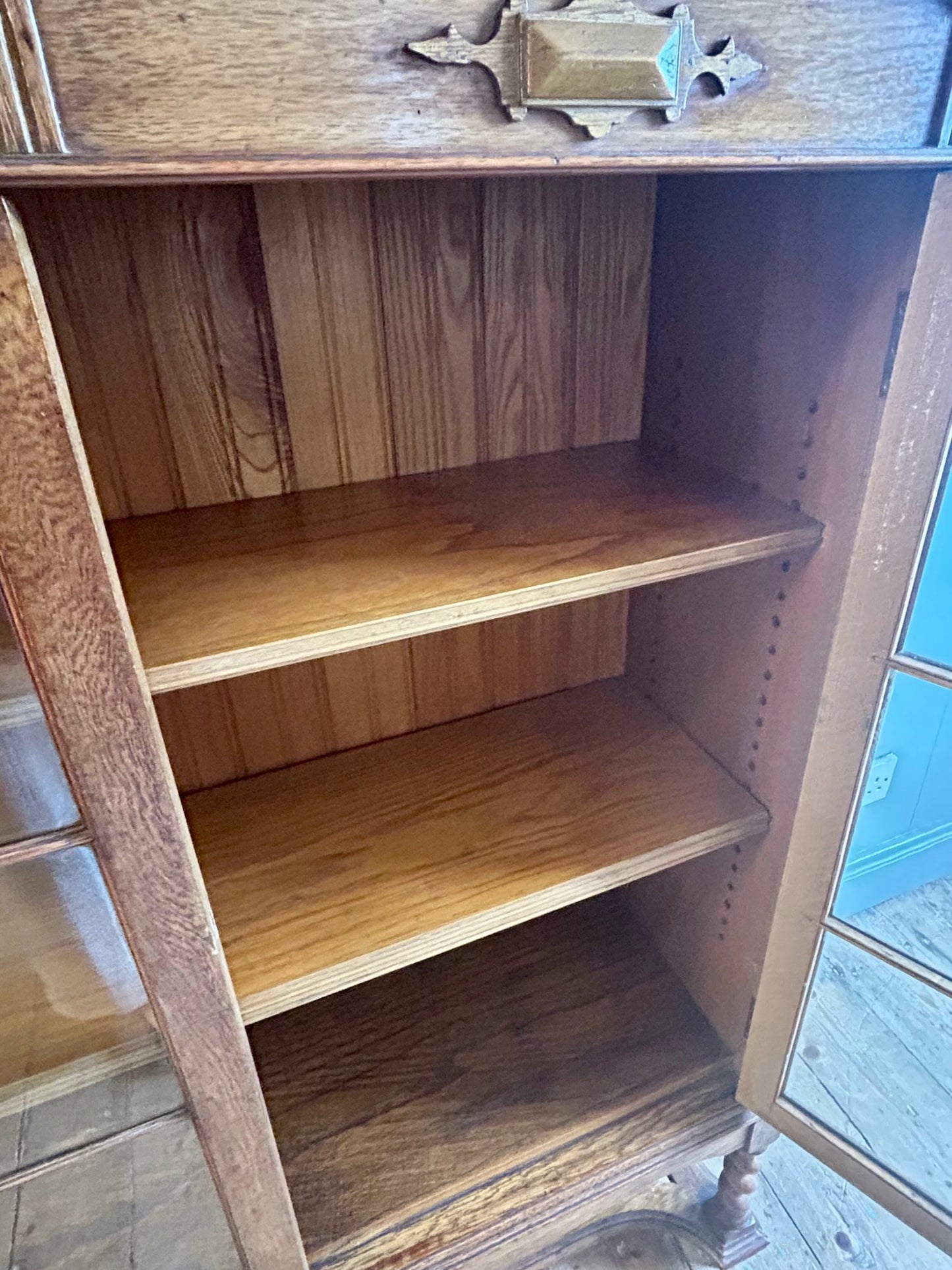 Early 20th Century Oak Glazed Bookcase