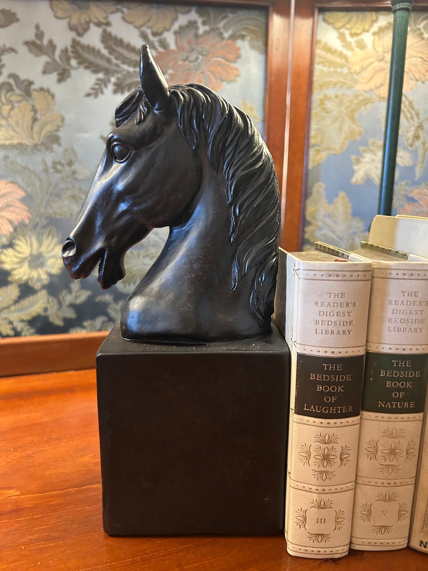 Black Horse Bookends