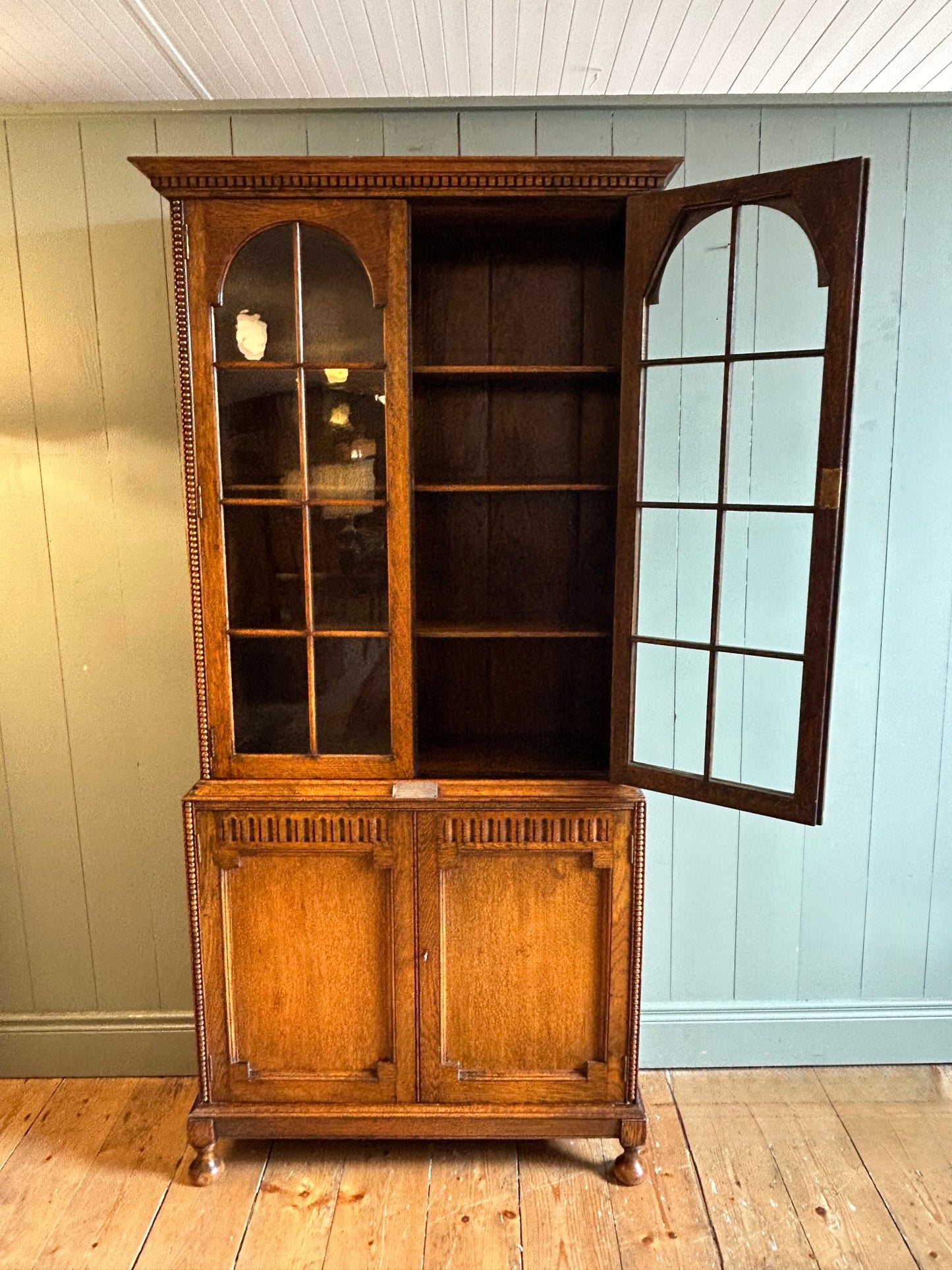 1930s Oak Cabinet / Bookcase