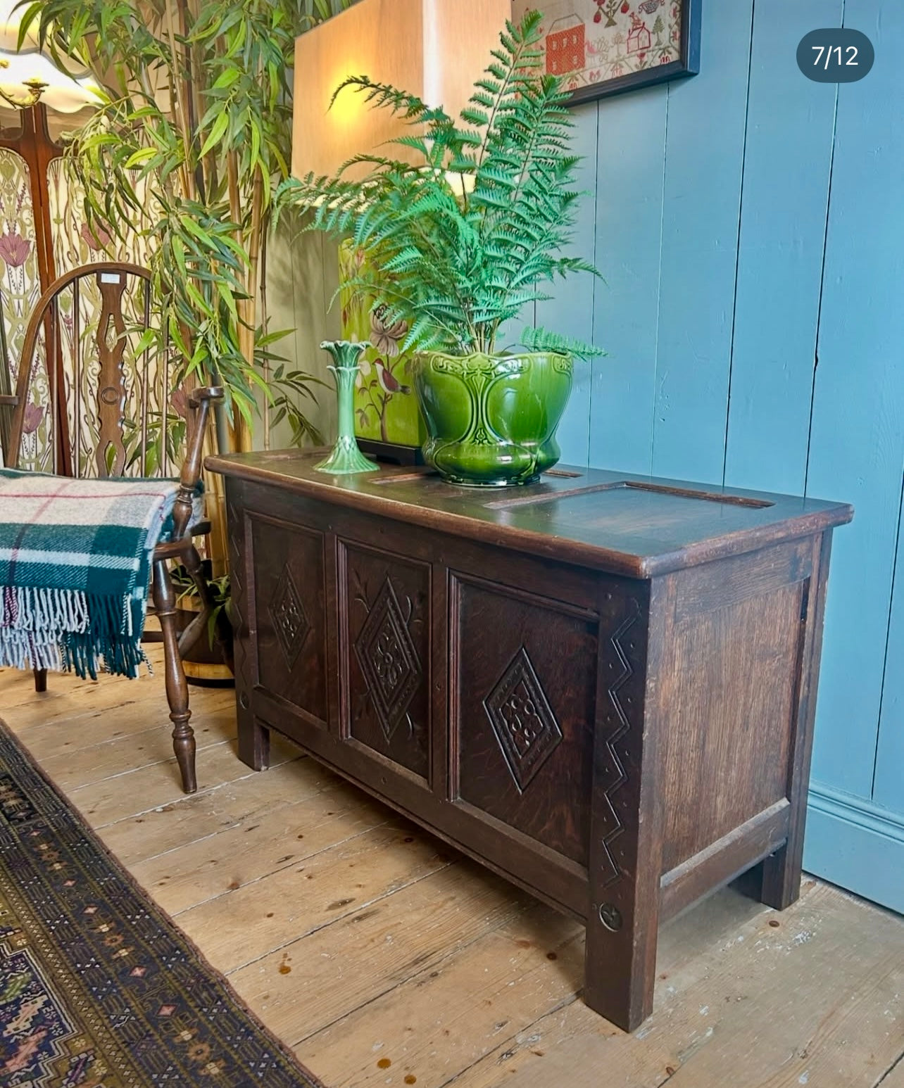 Antique Oak Coffer/Chest c1930
