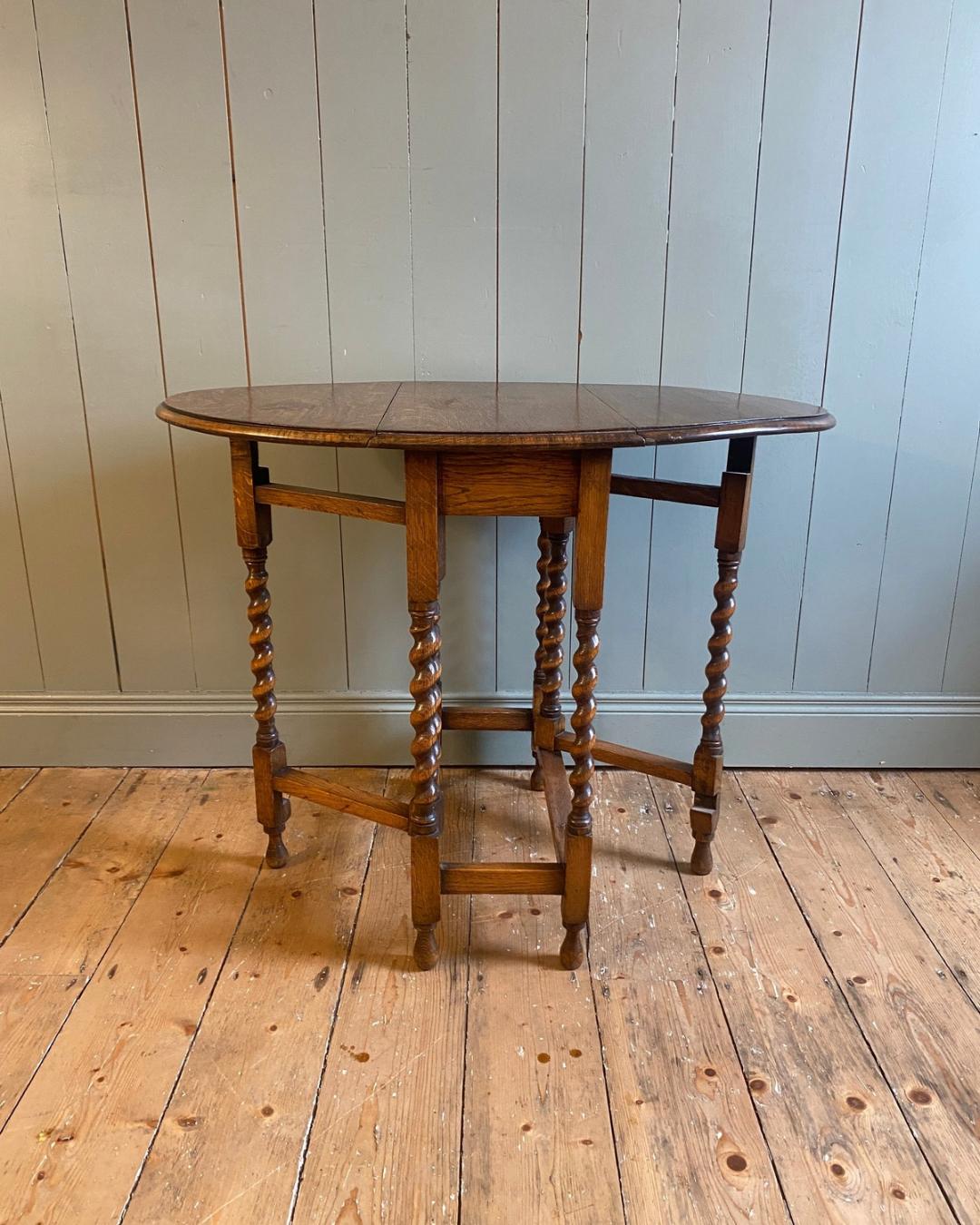 Victorian Oak Gate Leg Occasional Table
