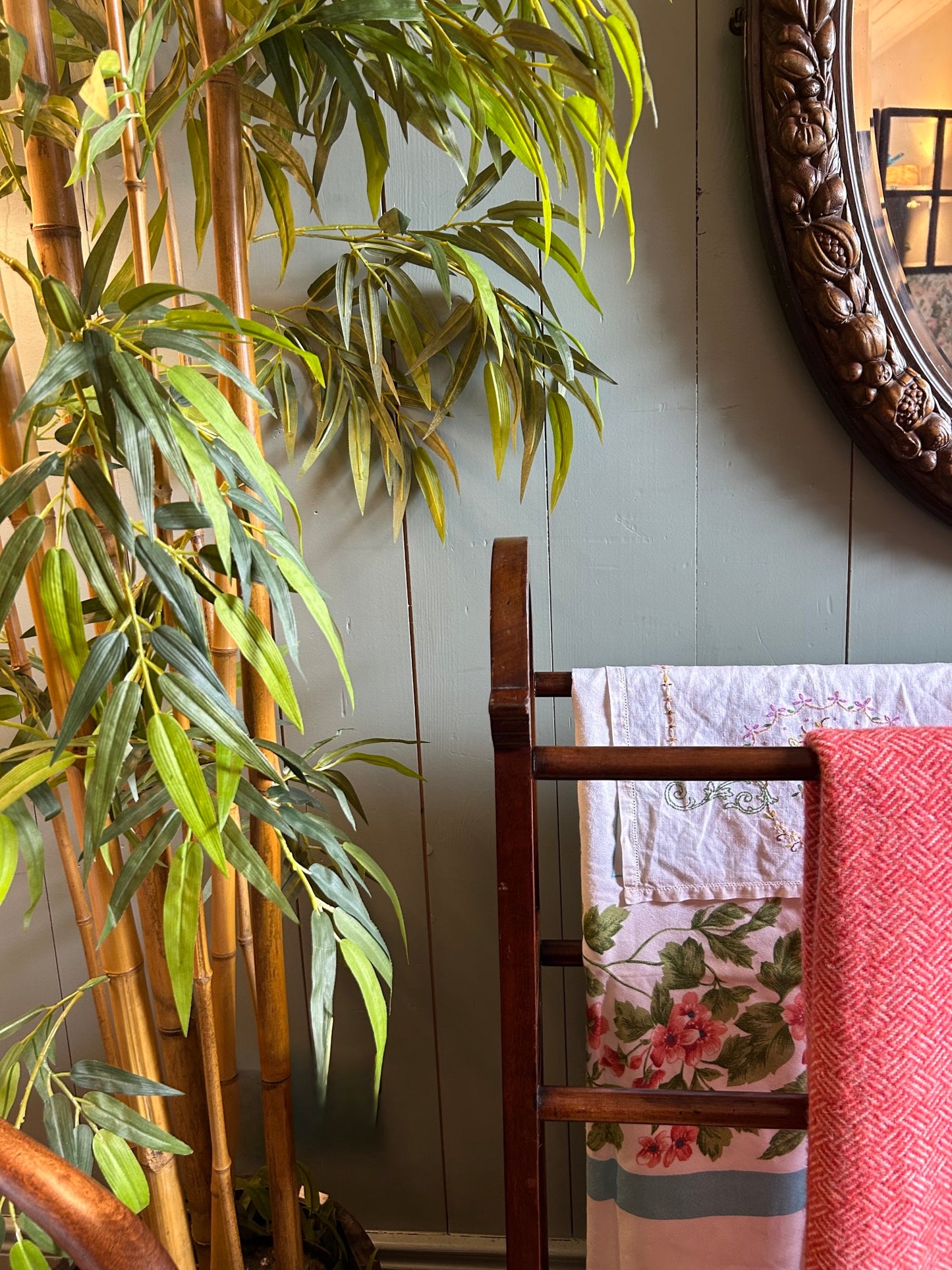 Arts & Crafts Mahogany Towel Rail