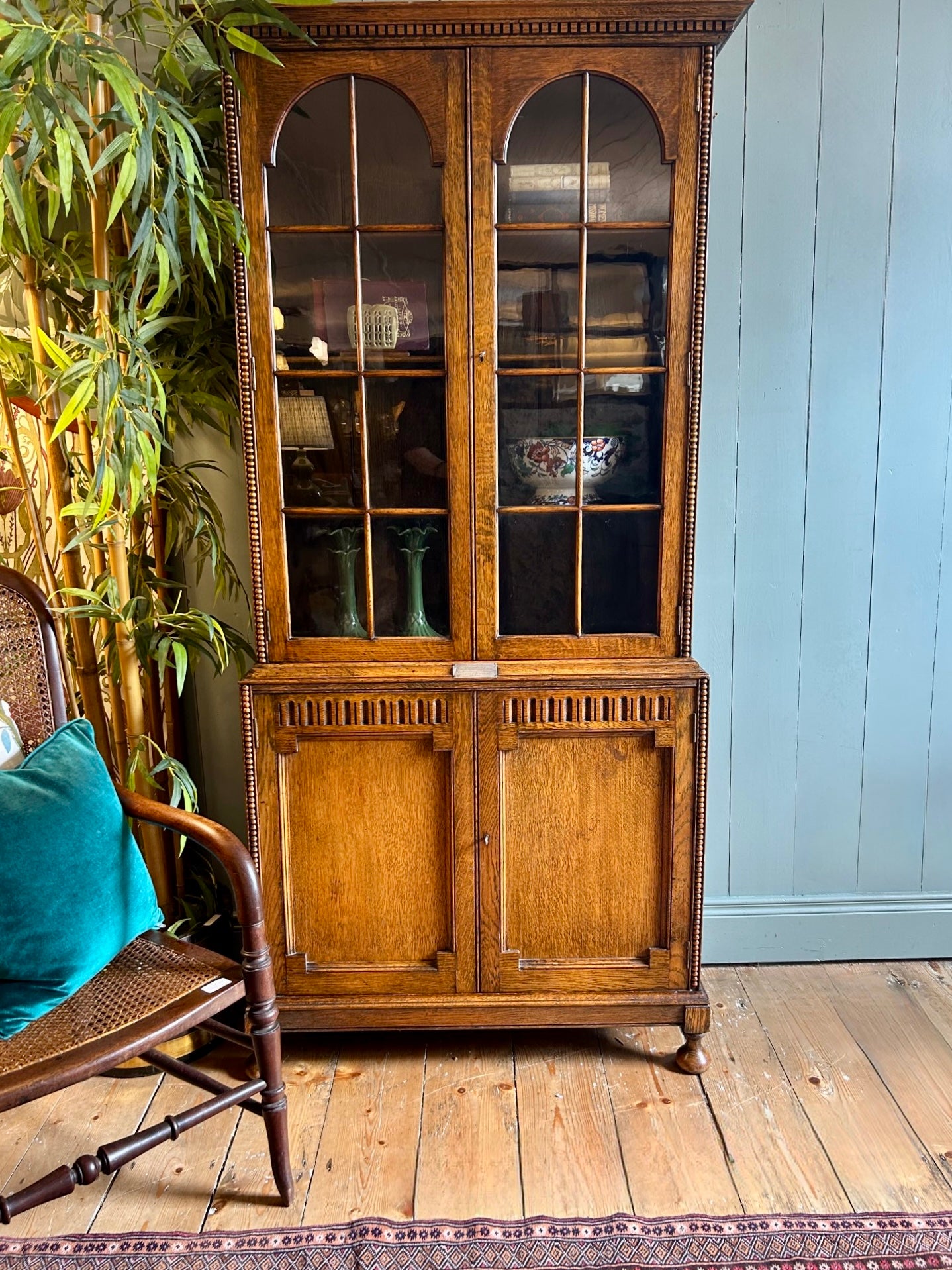1930s Oak Cabinet / Bookcase