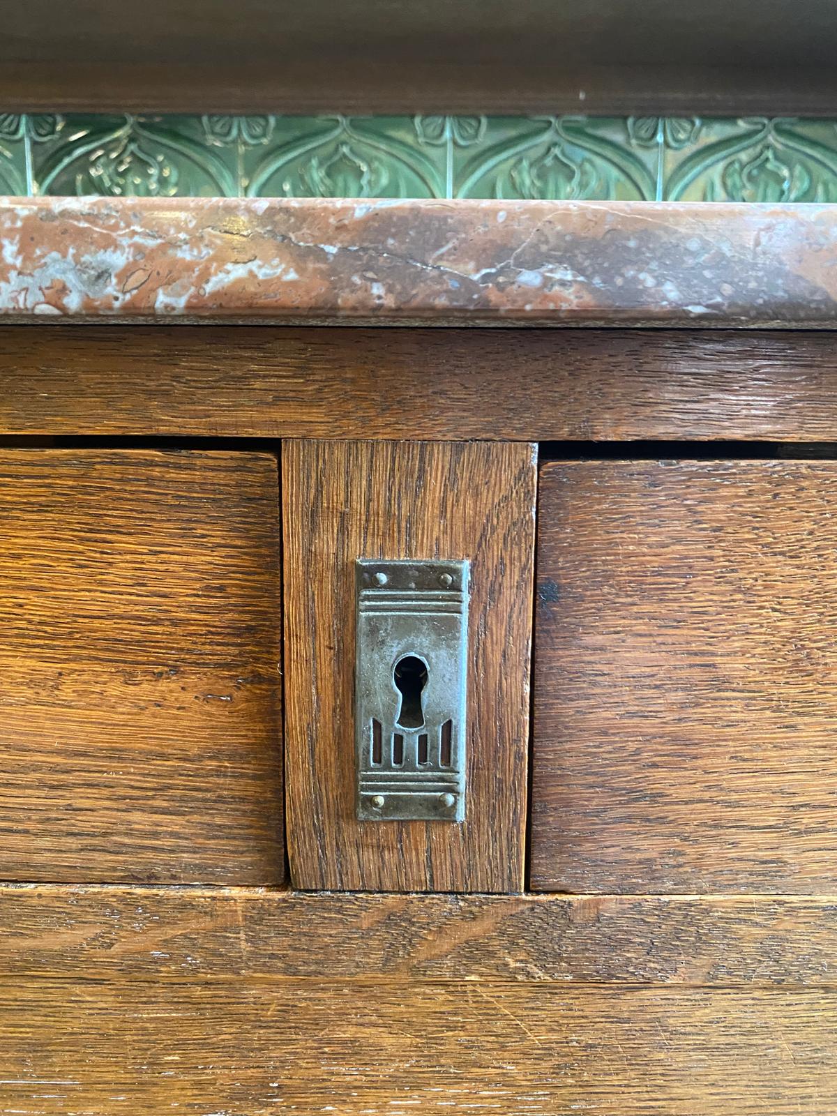 Late Victorian Dressing Chest with Mirror