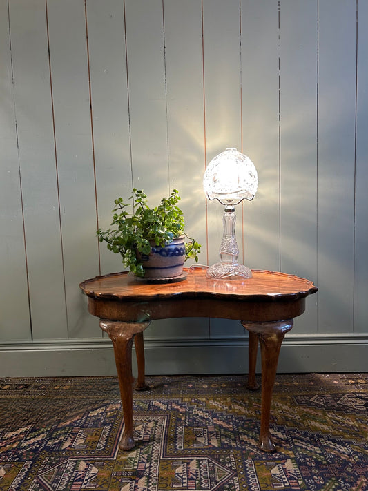 Antique Crystal Cut Glass Lamp