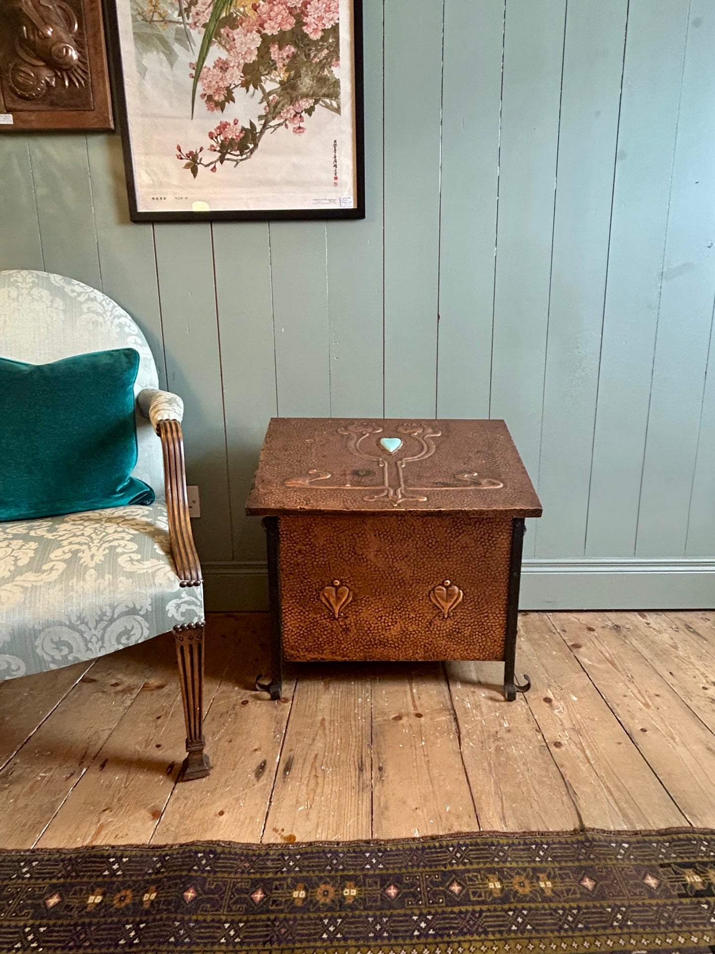 Cornish Arts and Crafts Fireside Box