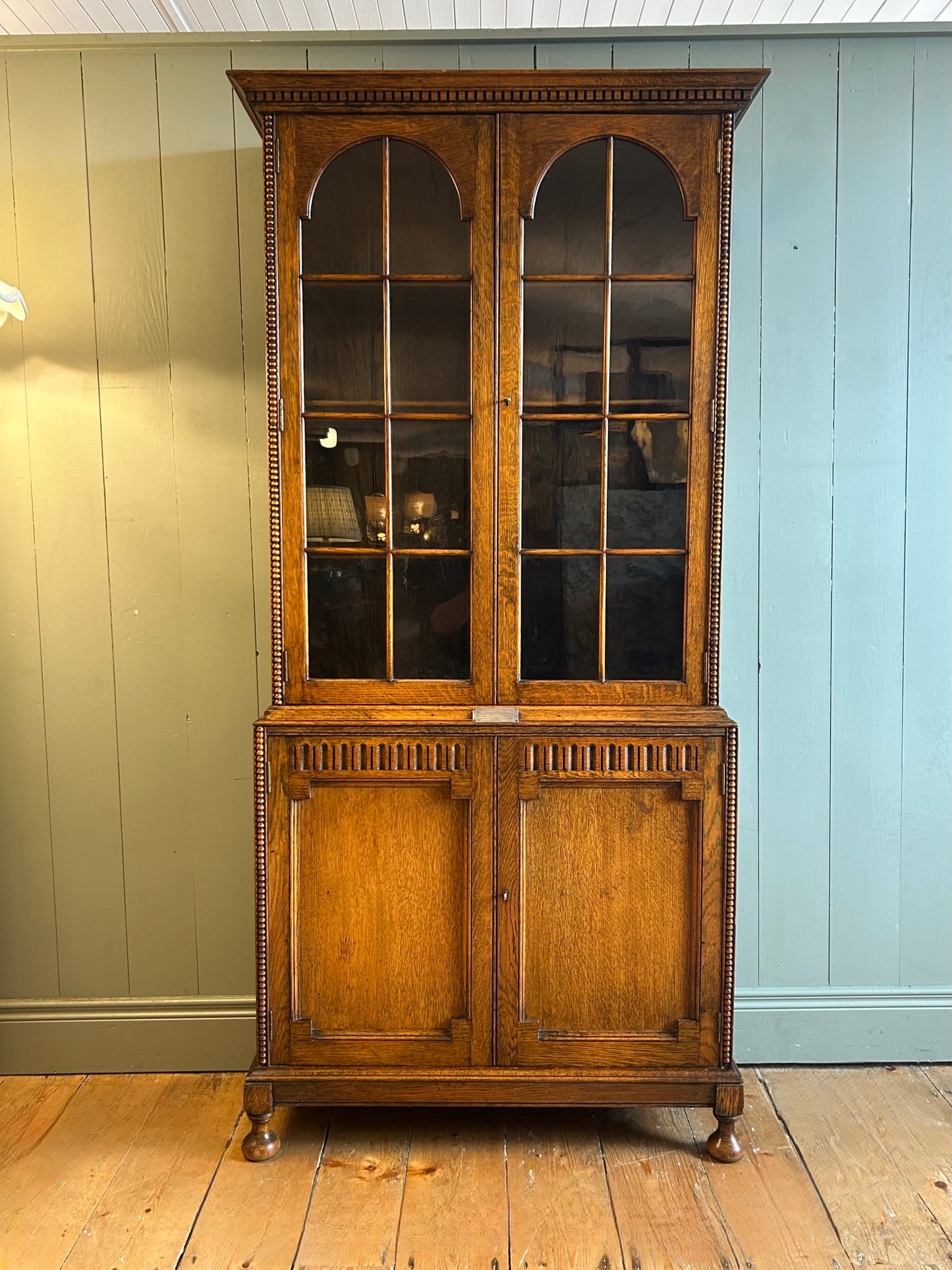 1930s Oak Cabinet / Bookcase