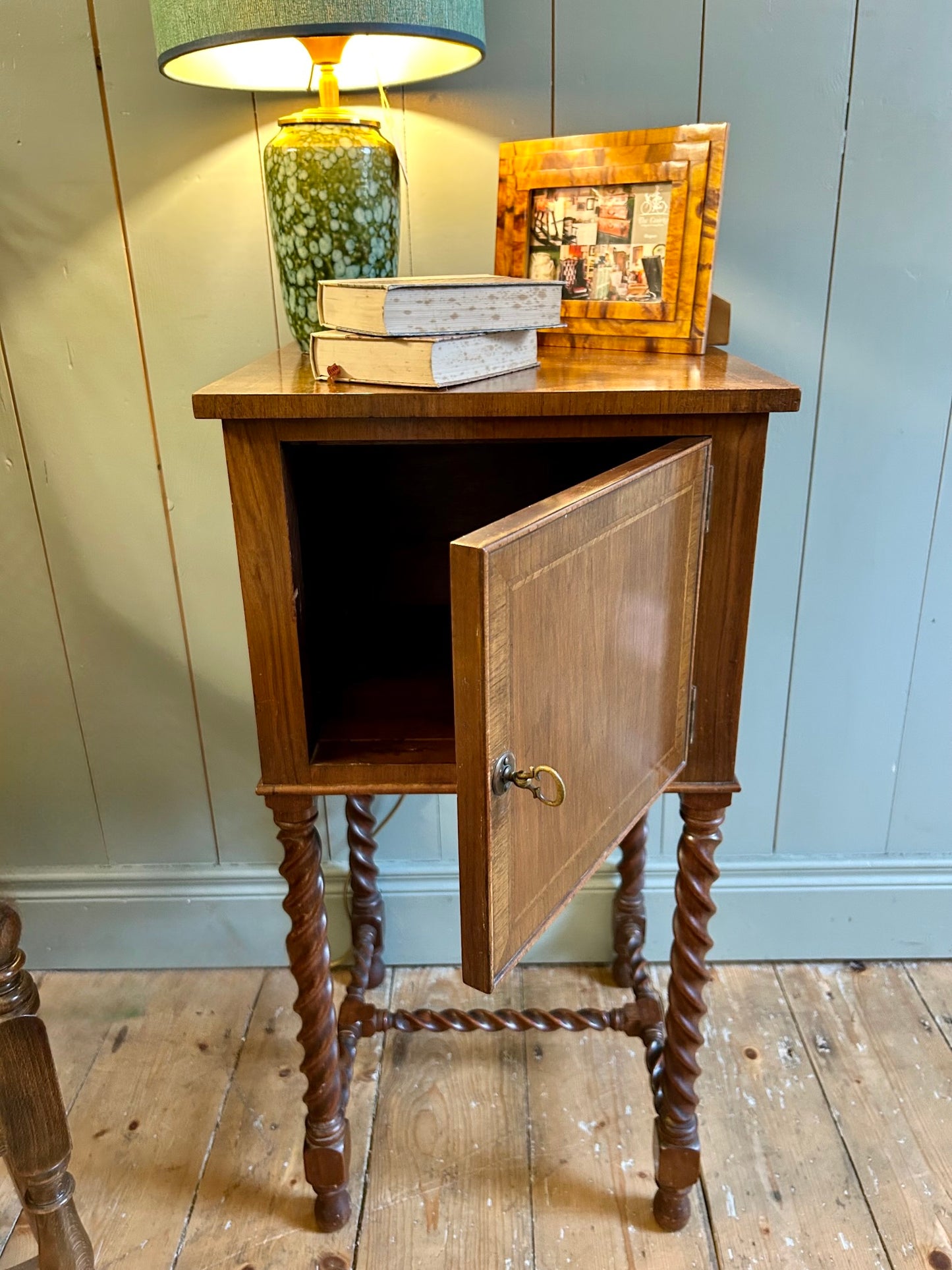 Antique Victorian Bedside Table