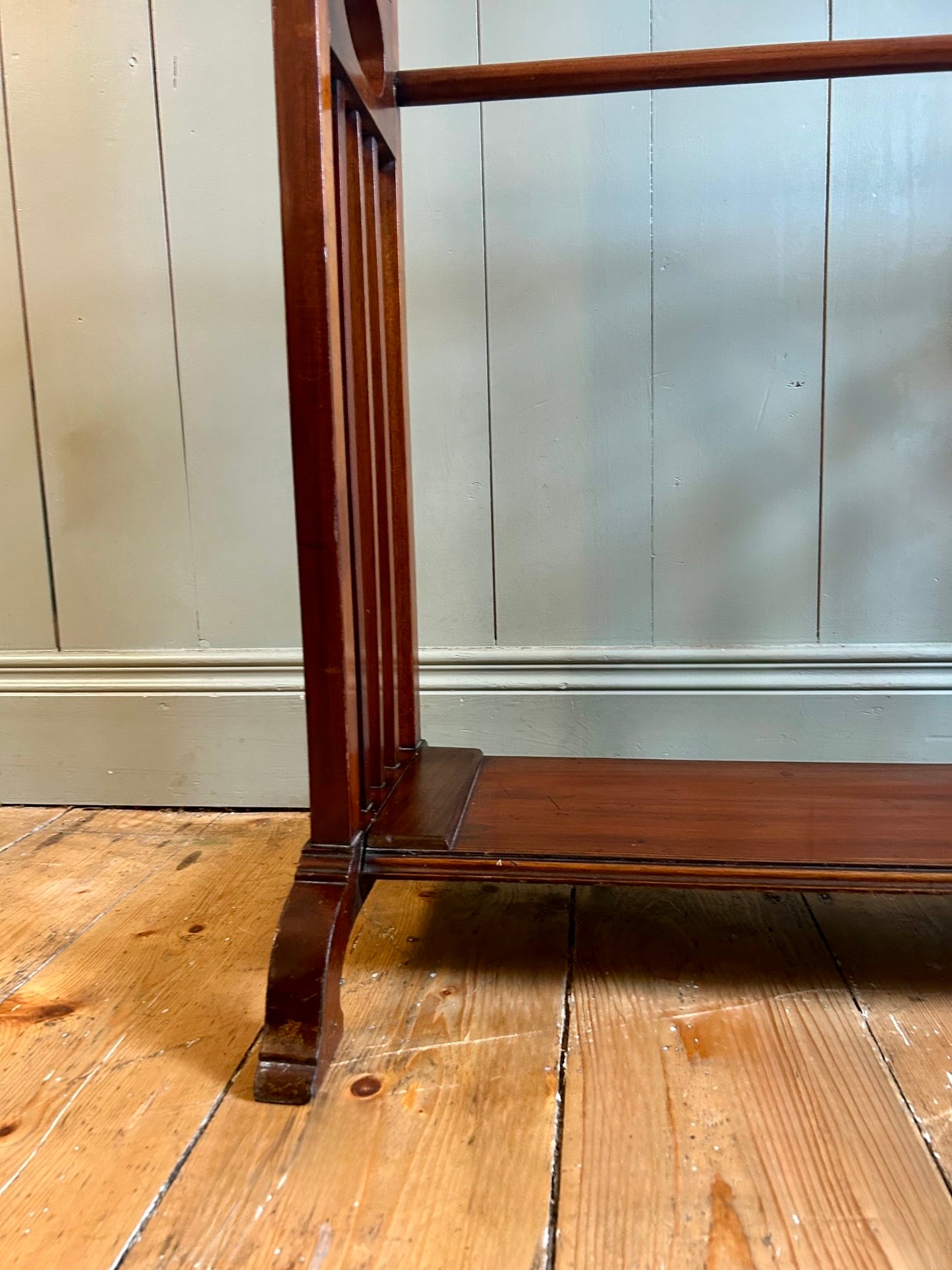 Arts & Crafts Mahogany Towel Rail