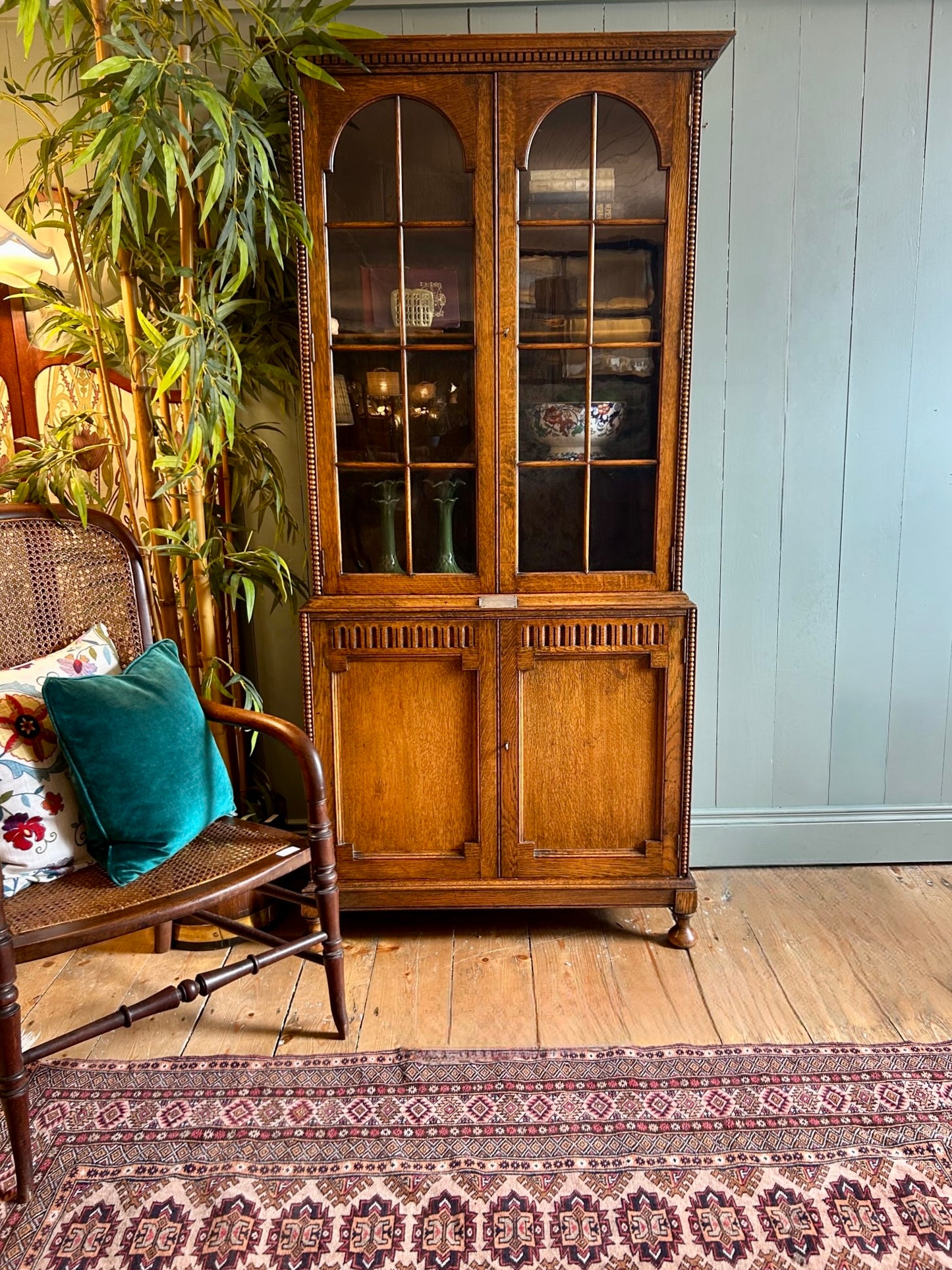 1930s Oak Cabinet / Bookcase