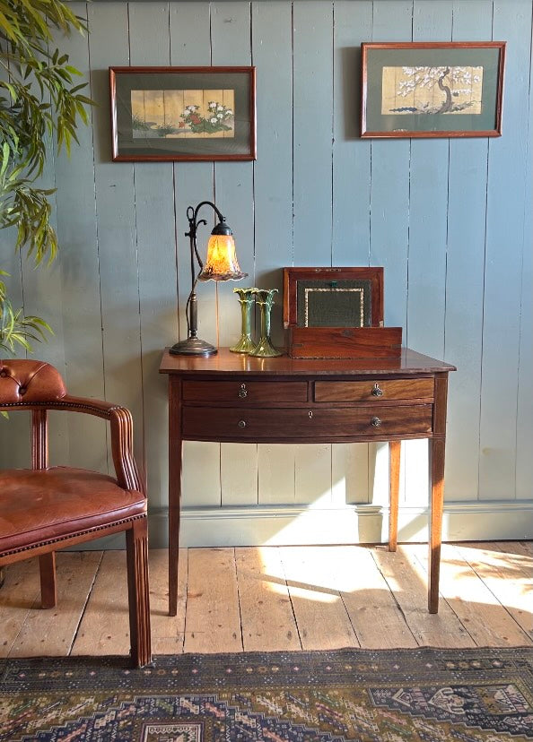 Victorian Bow Front Hall Table or Console