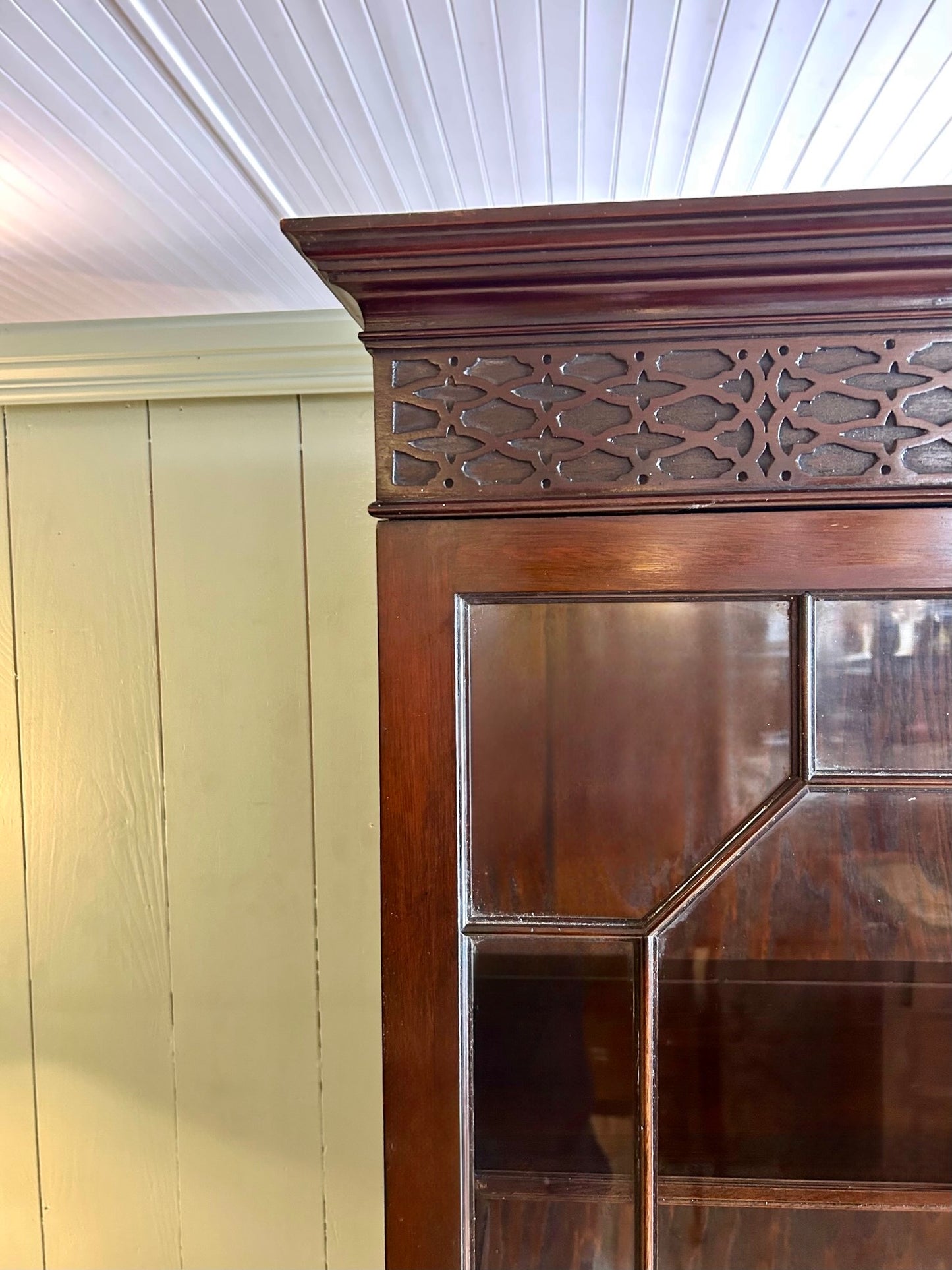 Victorian Astral Glazed Mahogany Bookcase