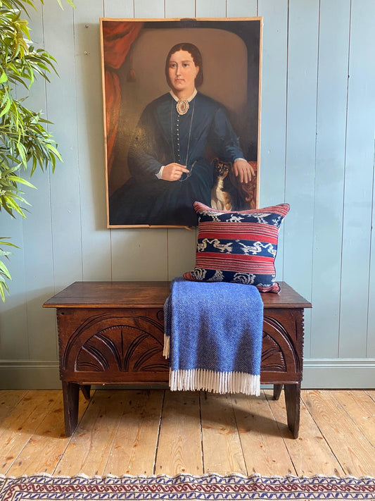 Antique Carved Oak Coffer