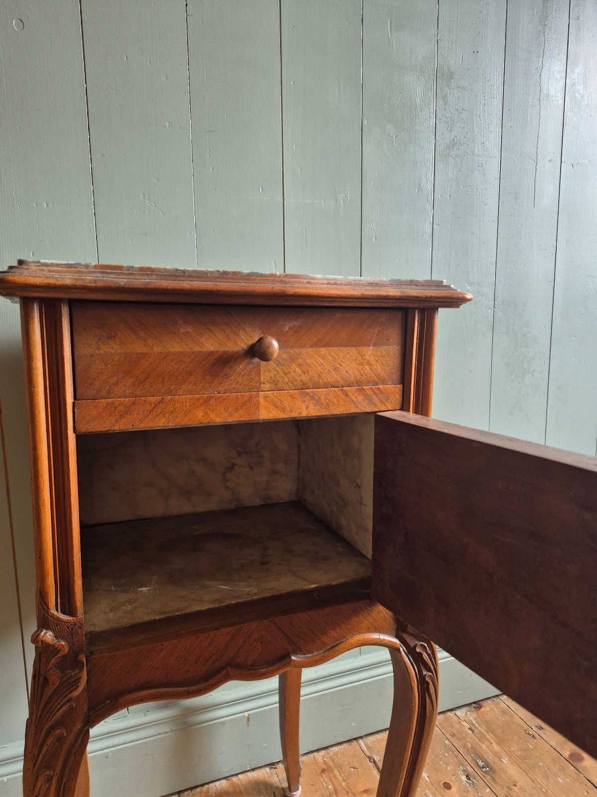 Antique French Bedside Table