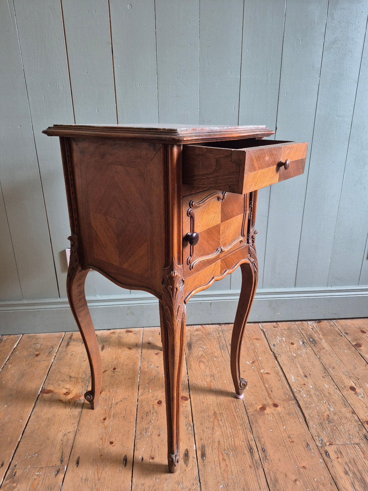 Antique French Bedside Table