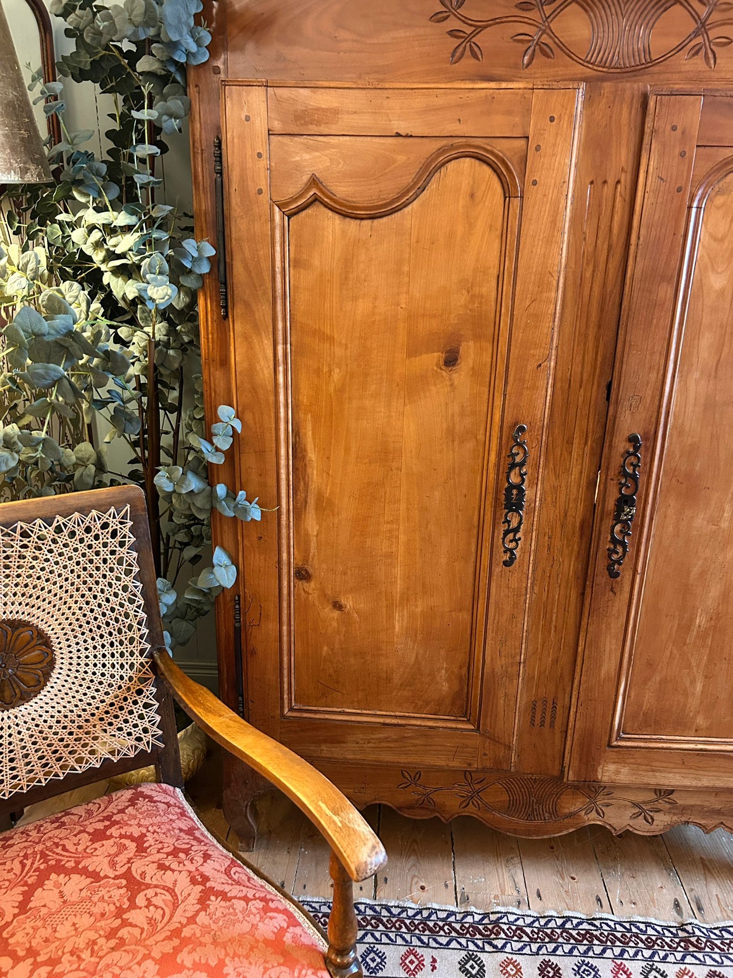 Antique French Oak Wardrobe