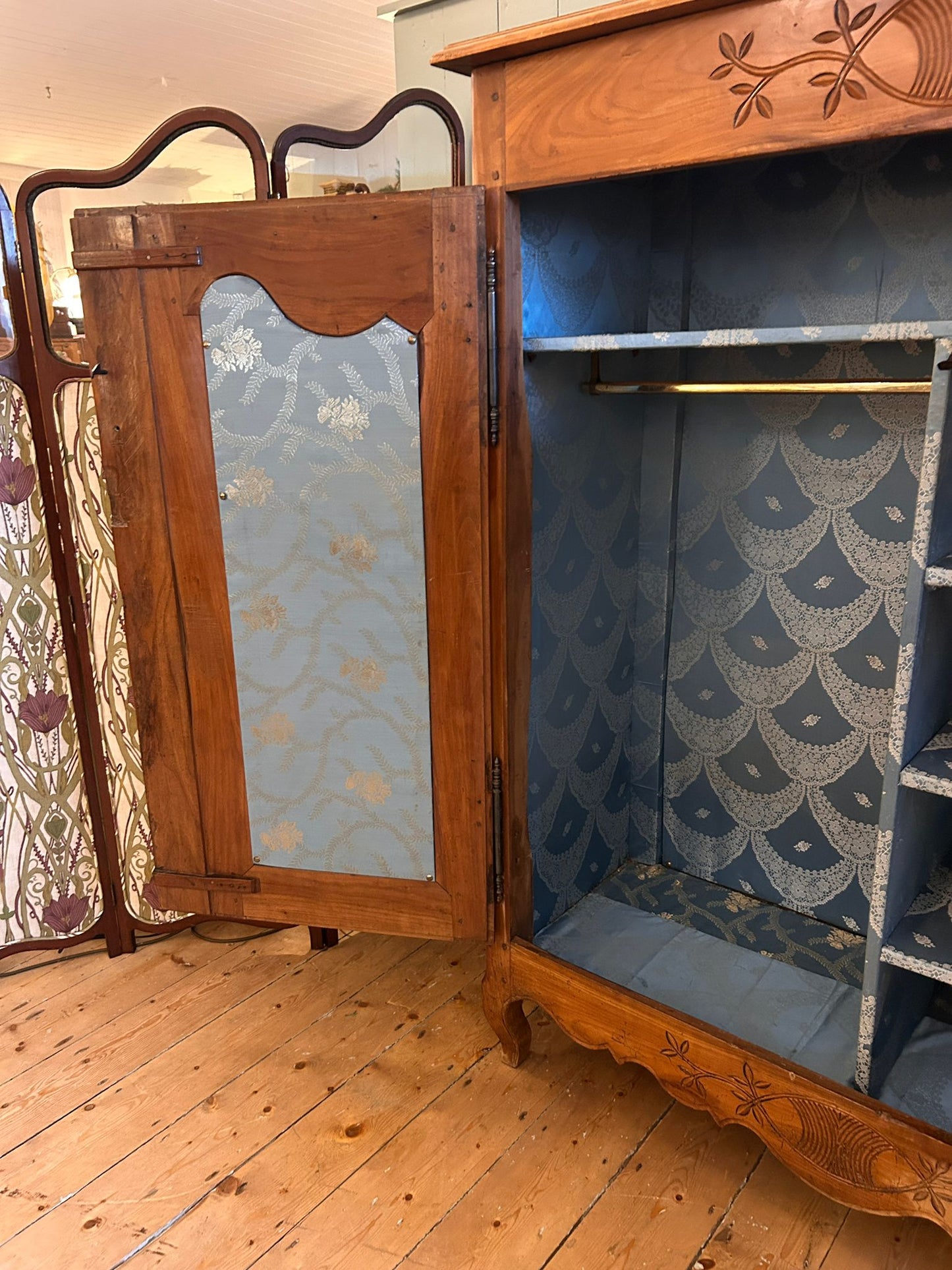 Antique French Oak Wardrobe