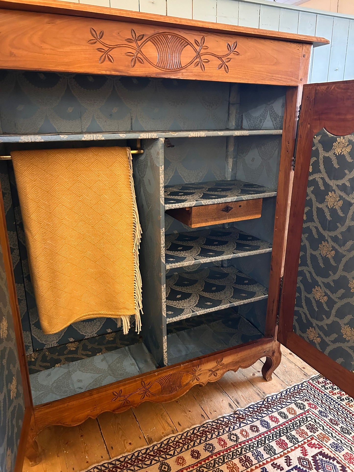 Antique French Oak Wardrobe