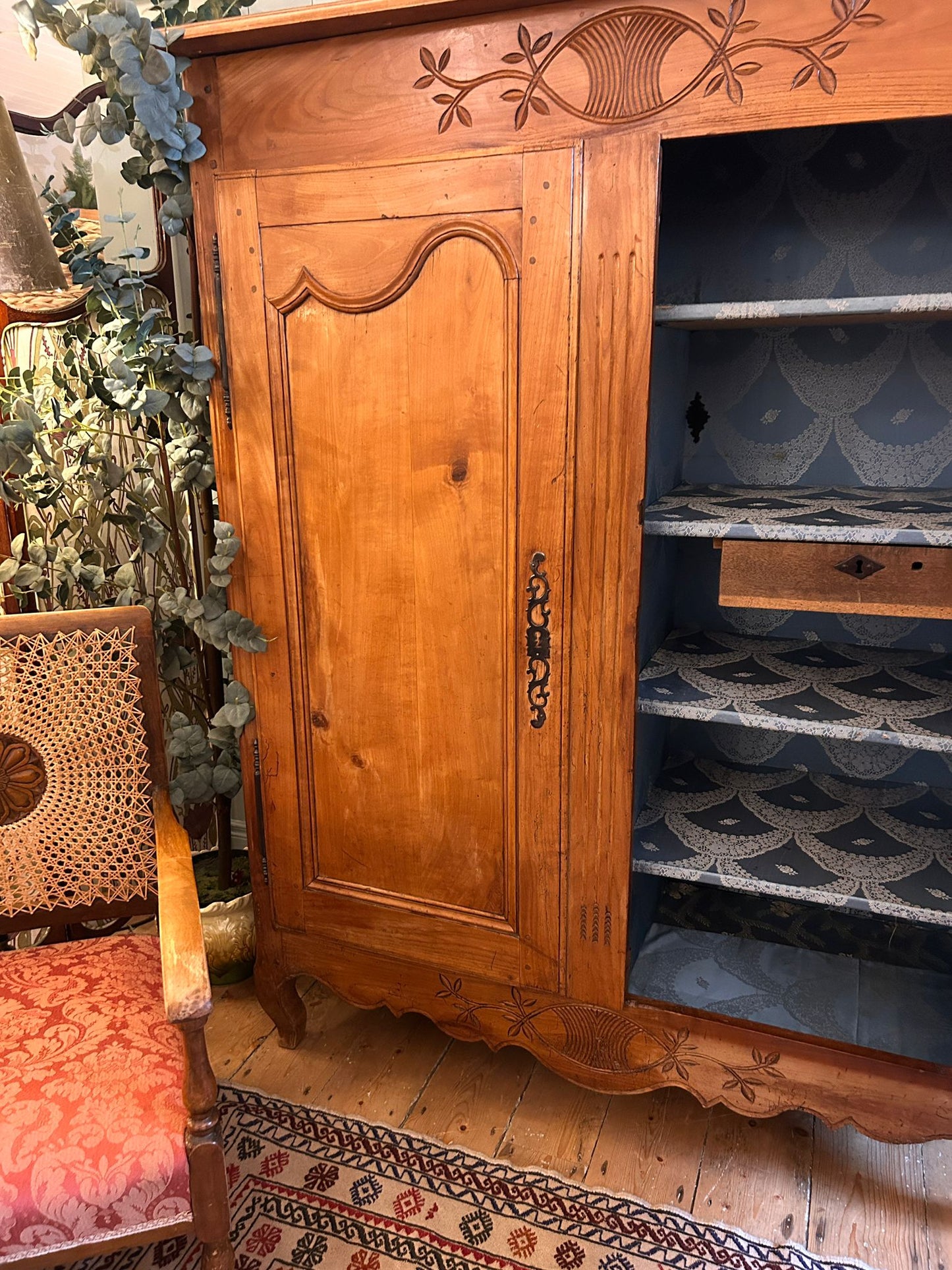 Antique French Oak Wardrobe