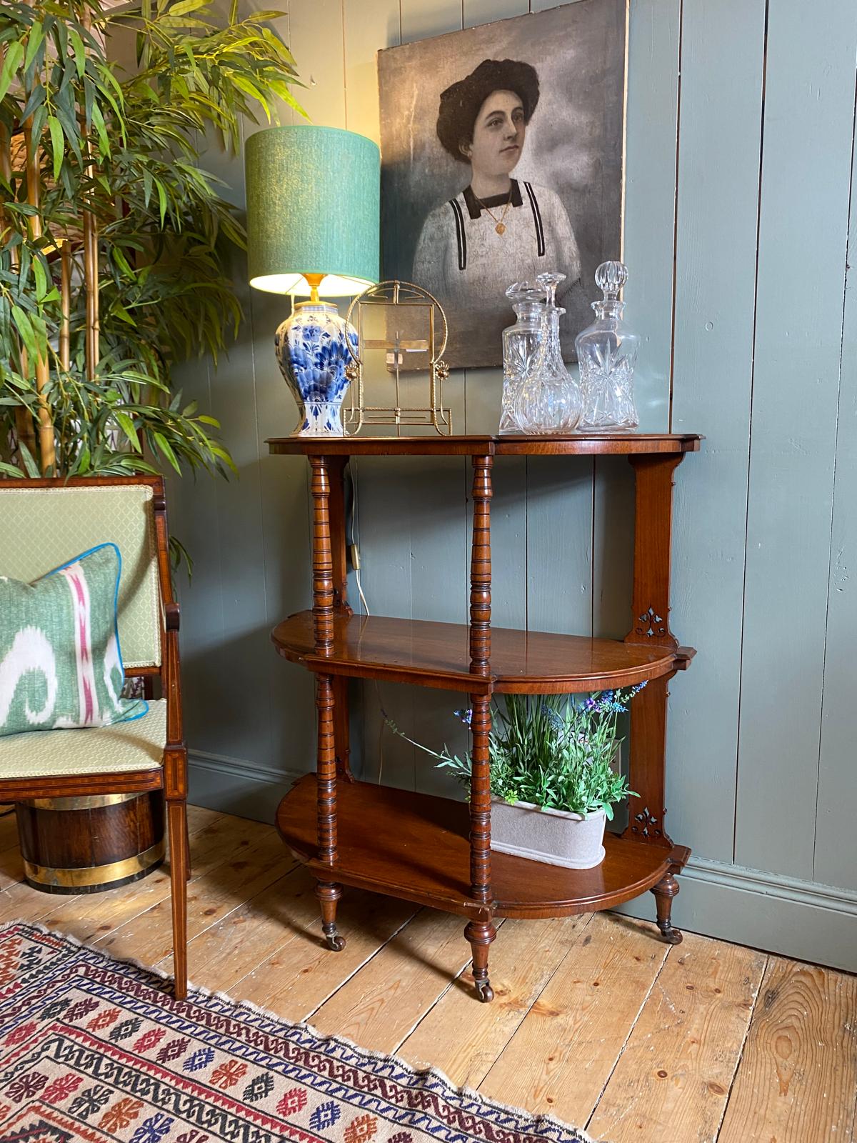 Antique Mahogany Whatnot