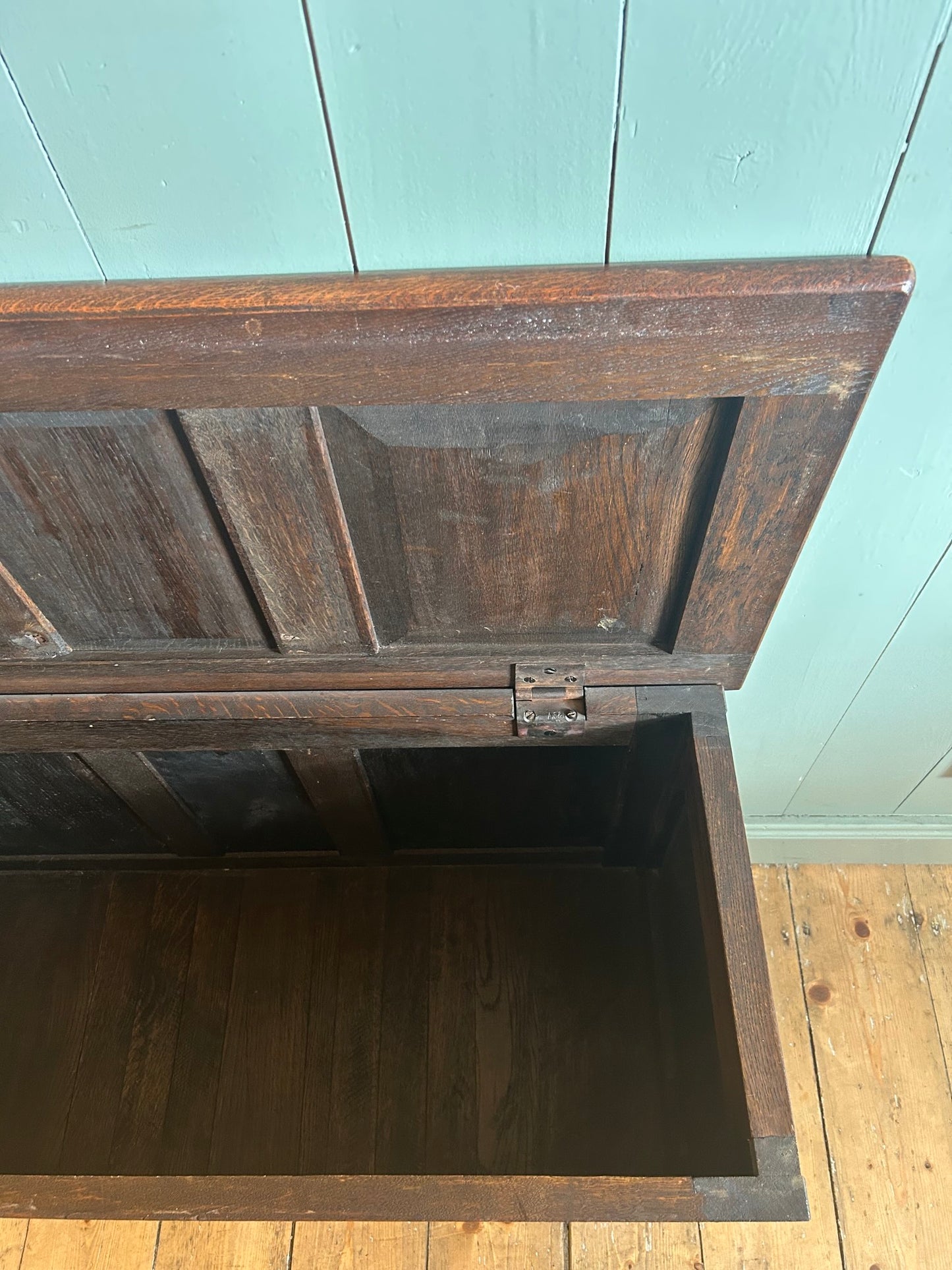 Antique Oak Coffer c1910-1930