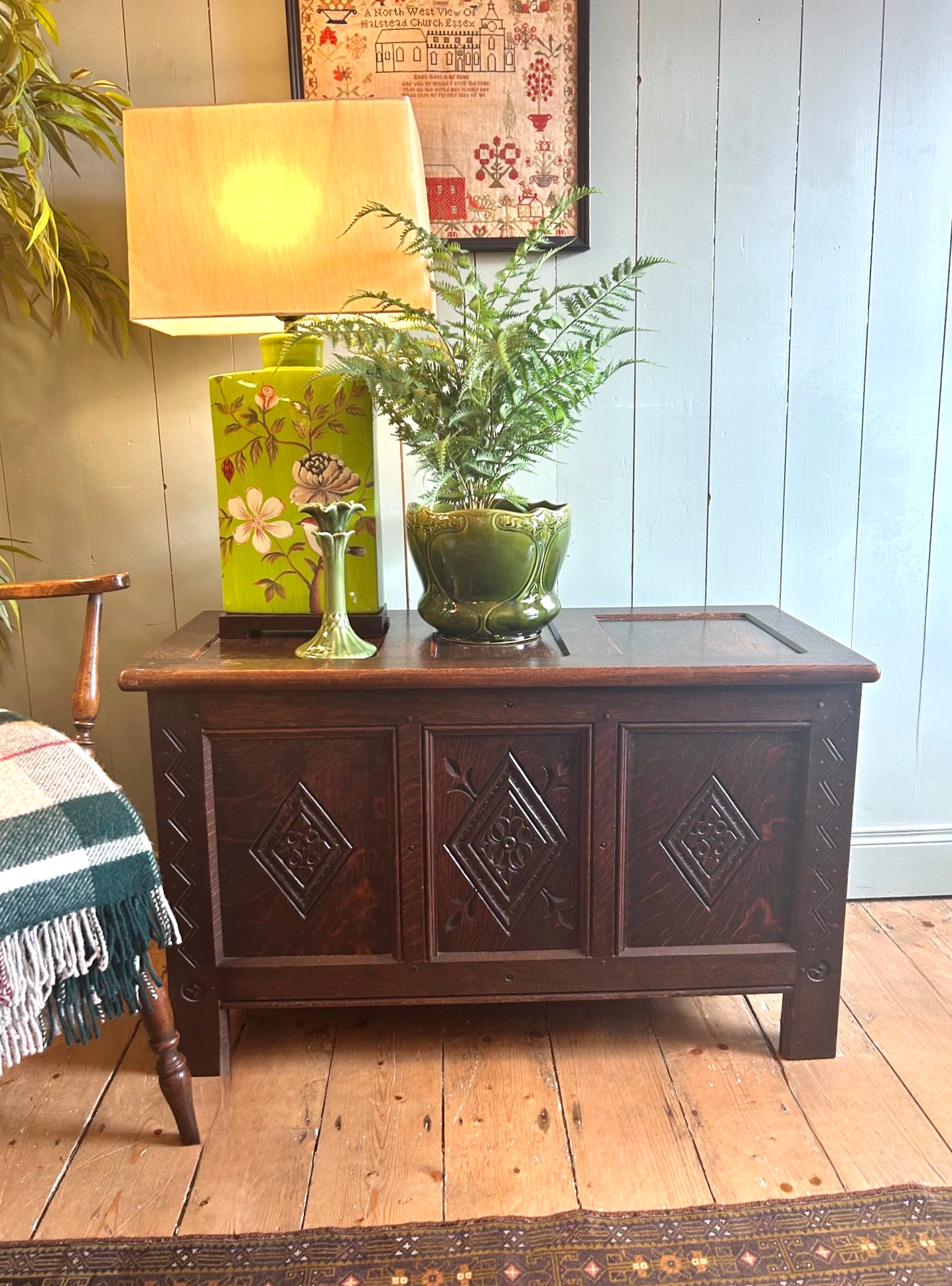 Antique Oak Coffer c1910-1930