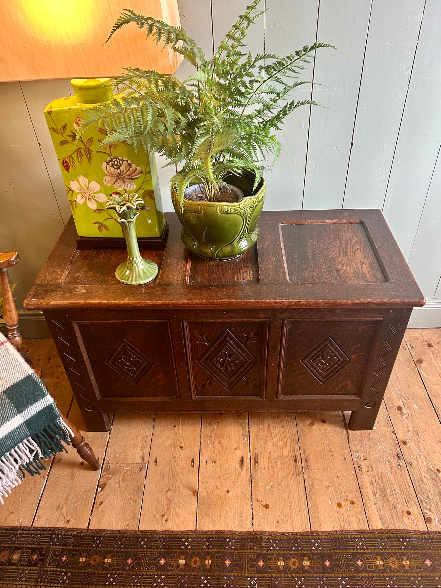 Antique Oak Coffer c1910-1930