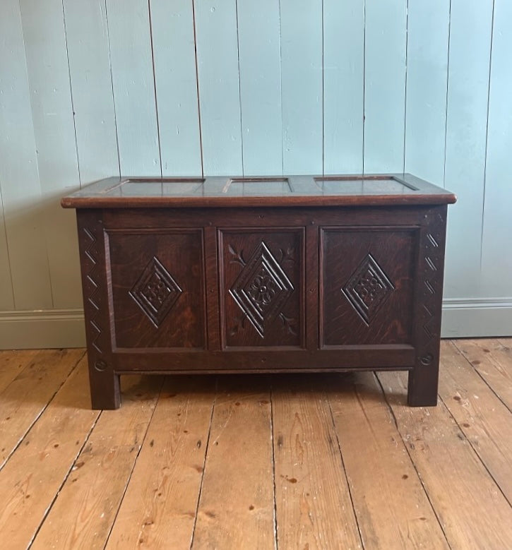 Antique Oak Coffer c1910-1930