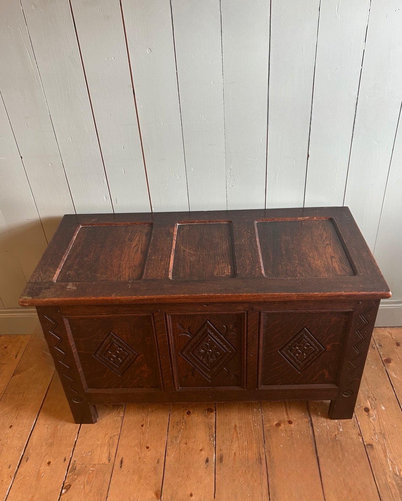 Antique Oak Coffer c1910-1930