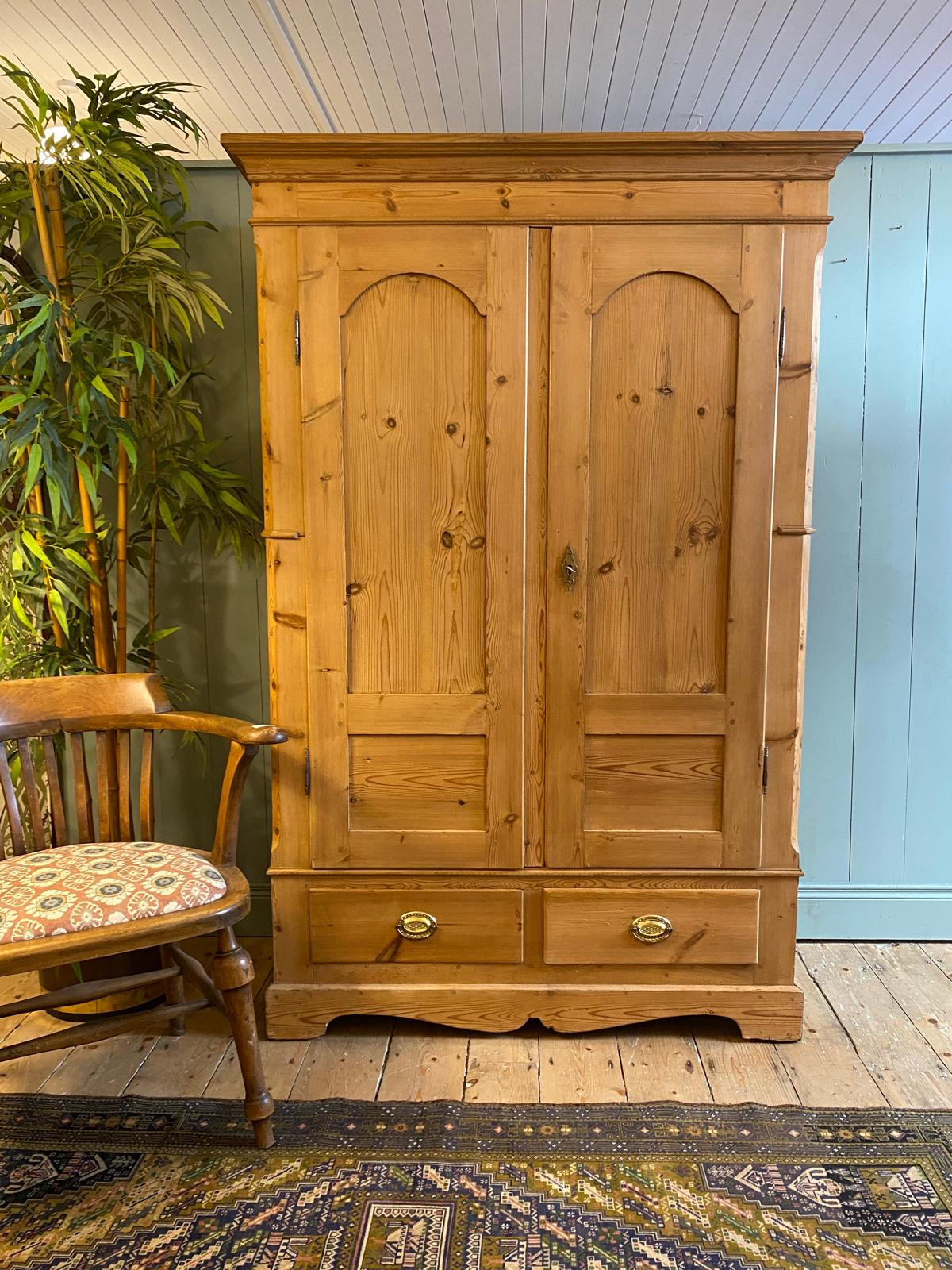 Antique Pine Wardrobe