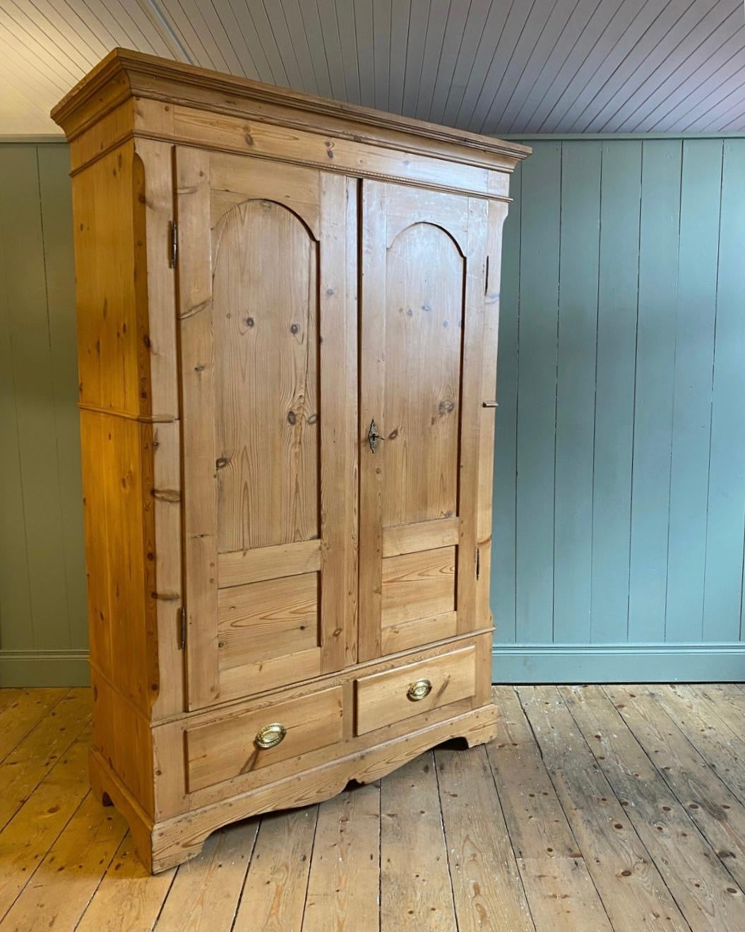 Antique Pine Wardrobe
