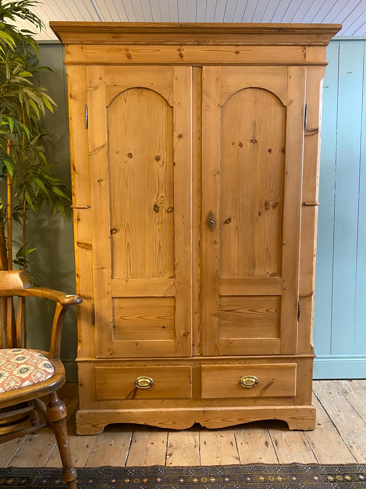 Antique Pine Wardrobe