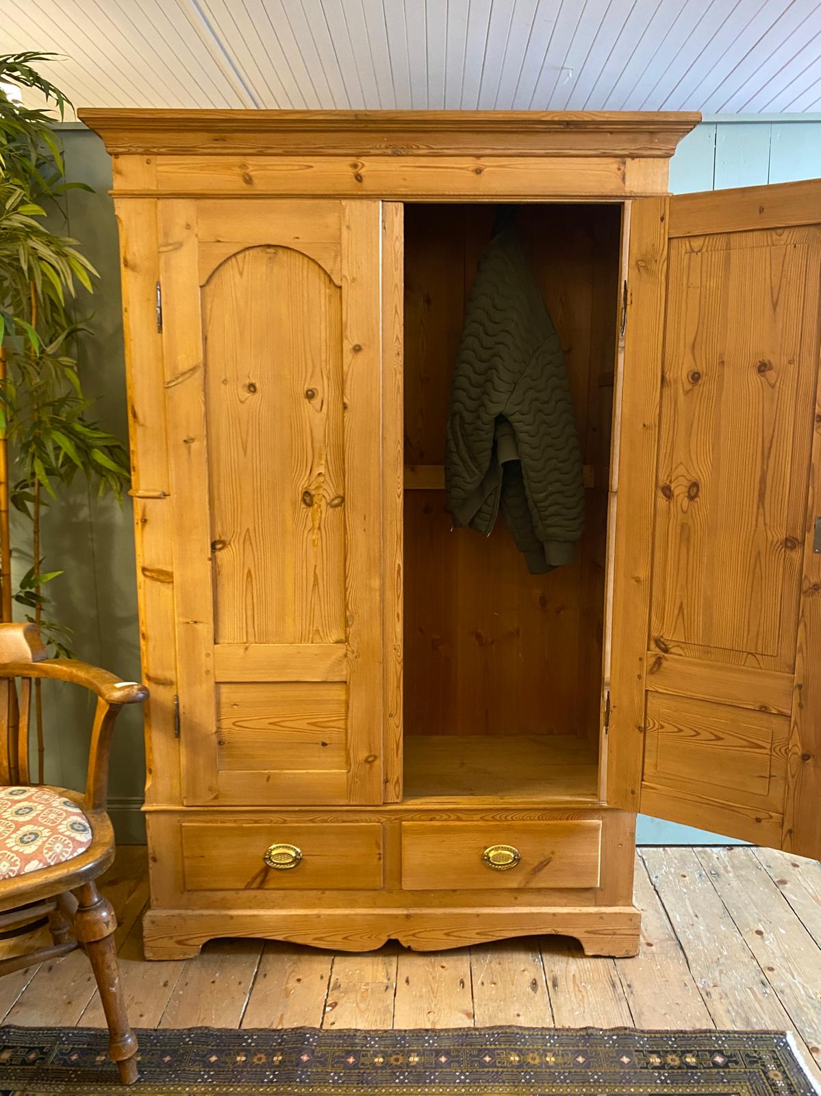 Antique Pine Wardrobe