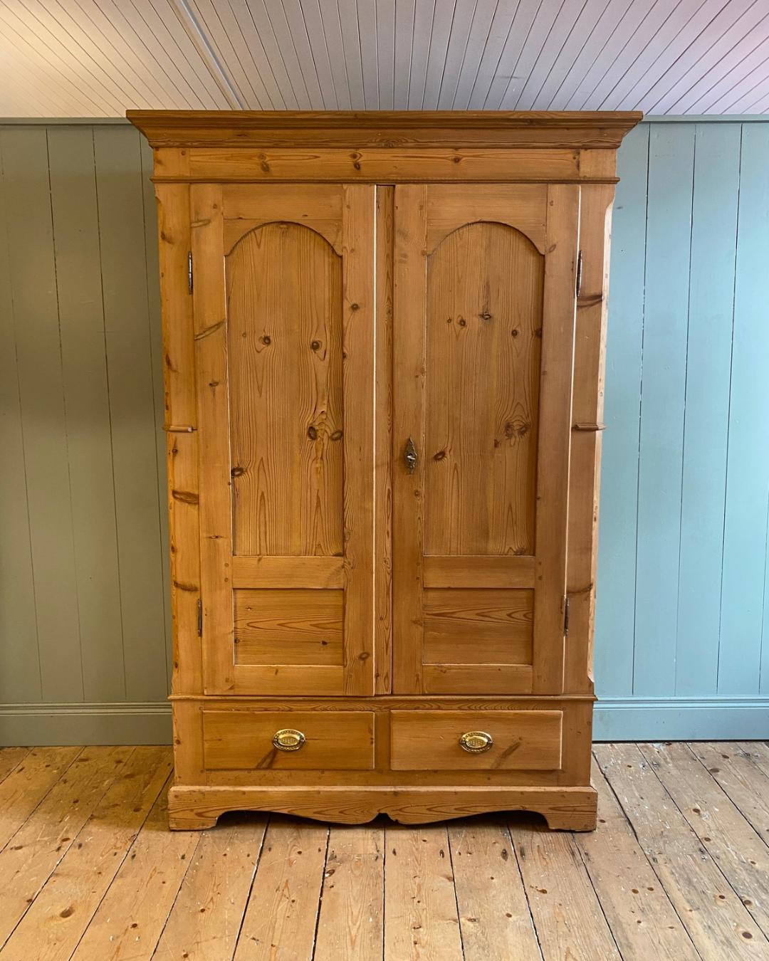 Antique Pine Wardrobe