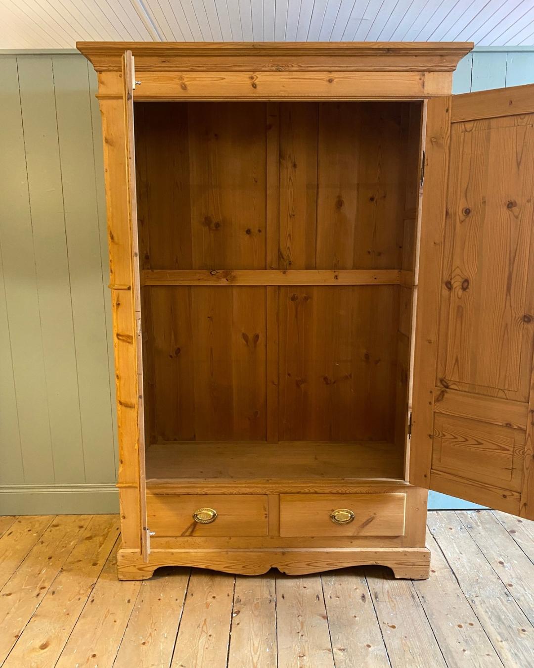 Antique Pine Wardrobe