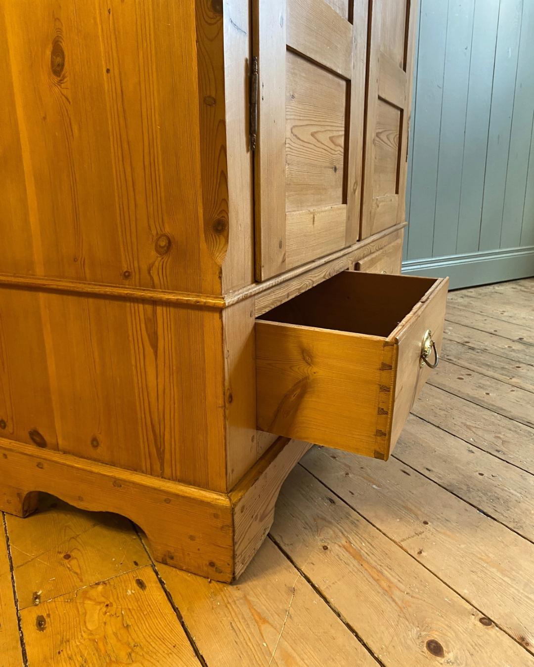 Antique Pine Wardrobe