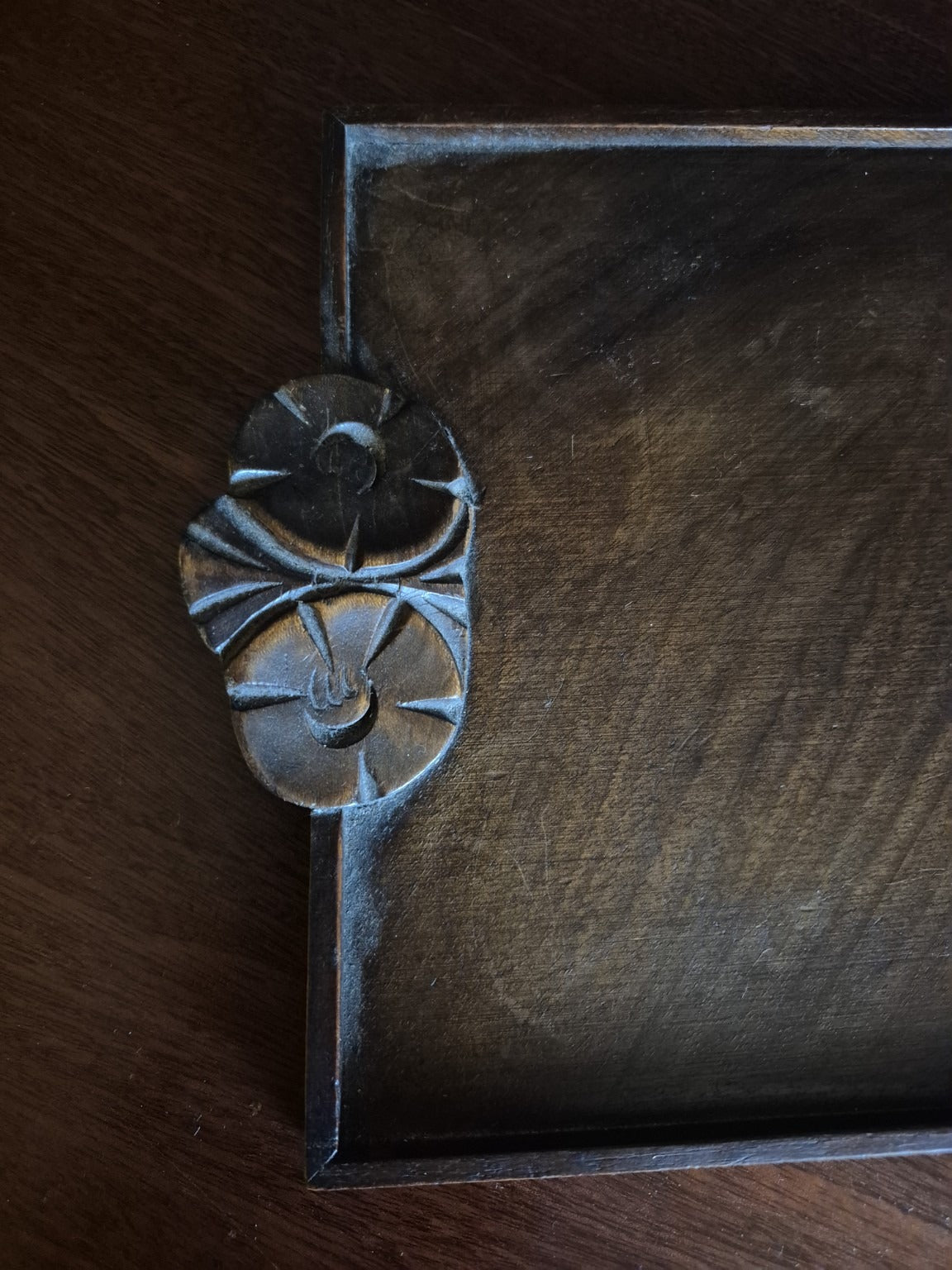Antique Mahogany Tray
