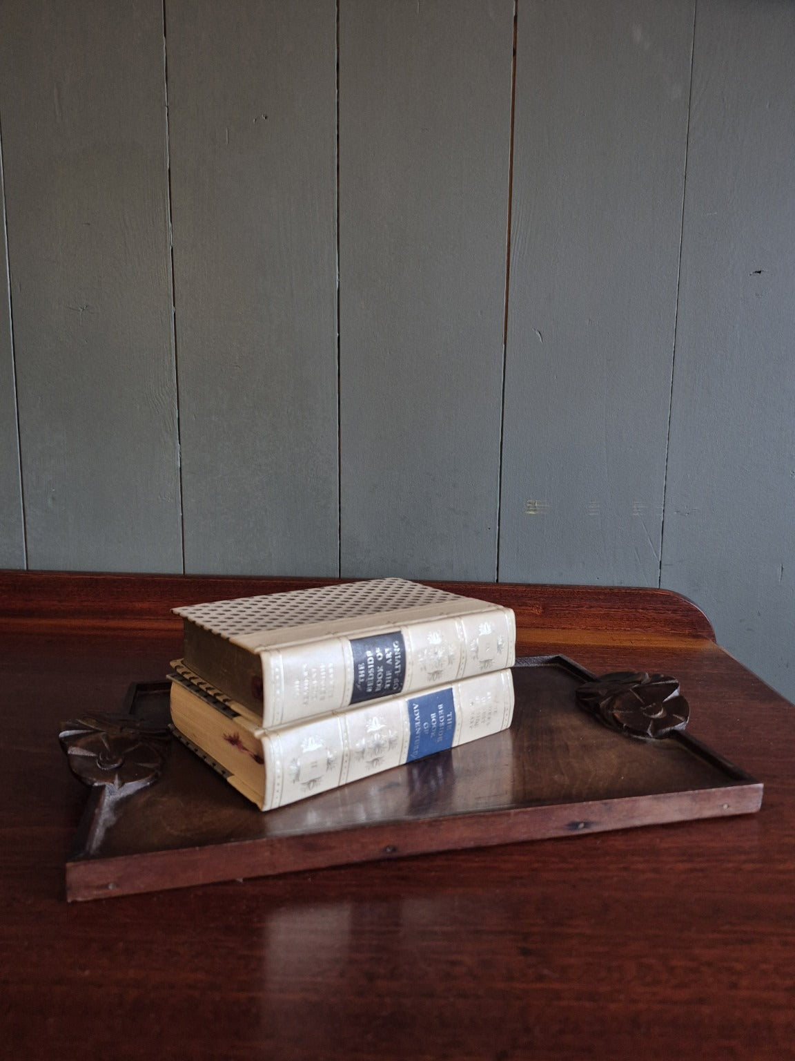Antique Mahogany Tray