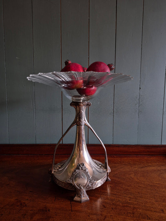 Art Nouveau Silver Centre Piece