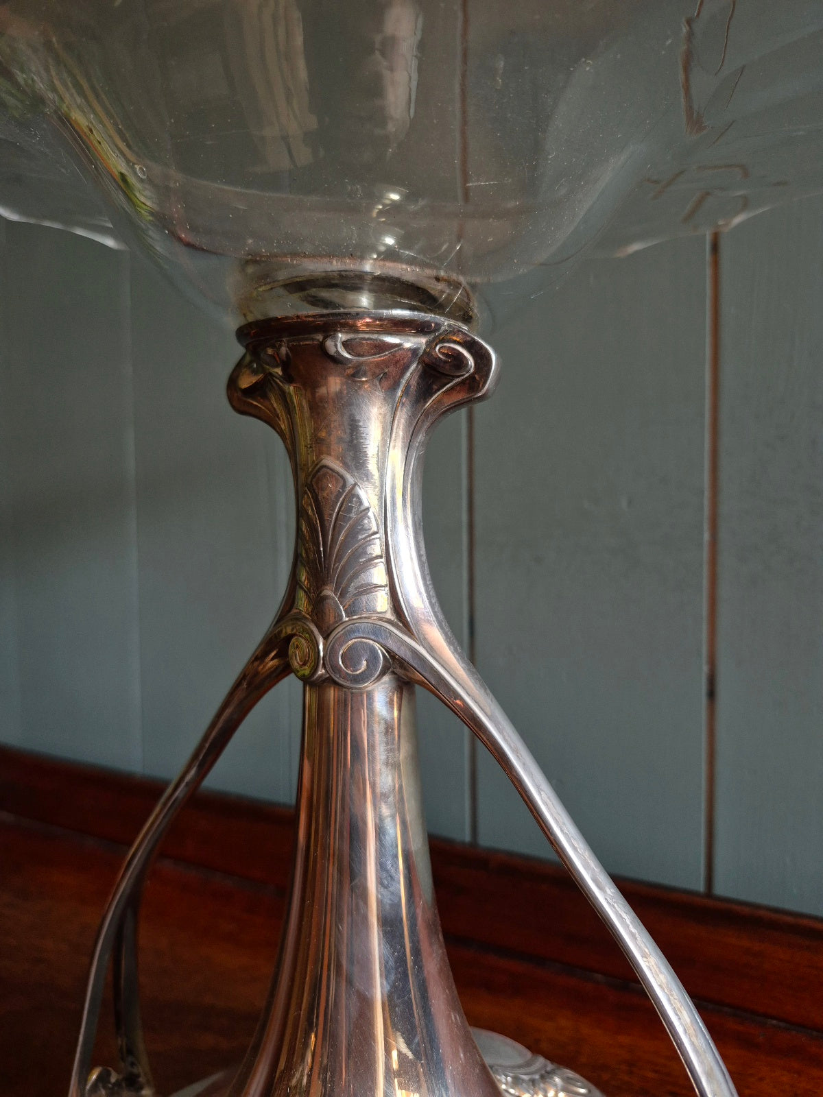 Art Nouveau Silver Centre Piece