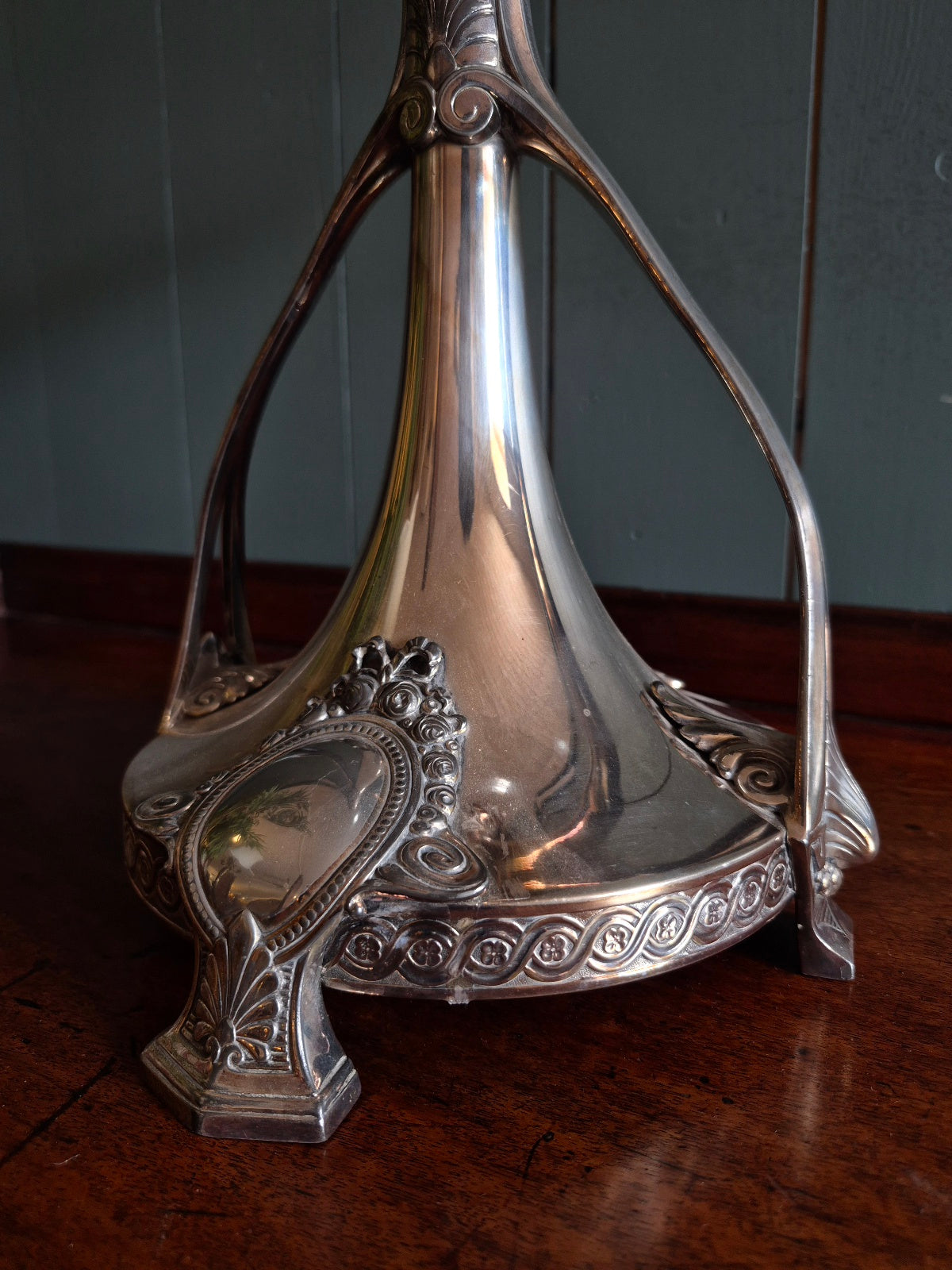 Art Nouveau Silver Centre Piece