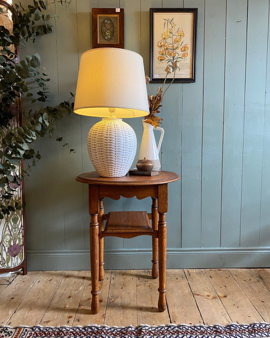 Arts and Crafts Golden Oak Side Table