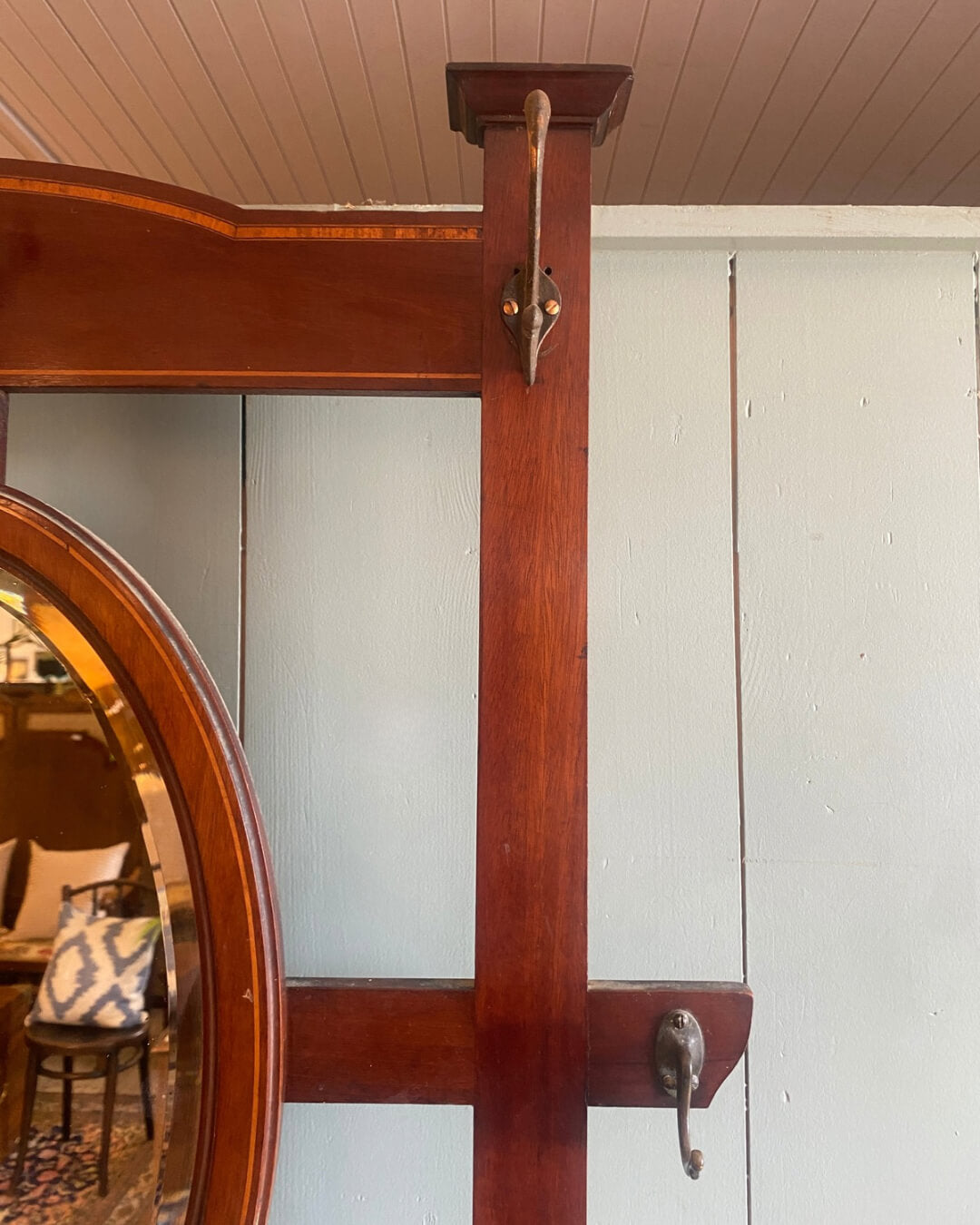 Arts And Crafts Mahogany Hall Stand c1900