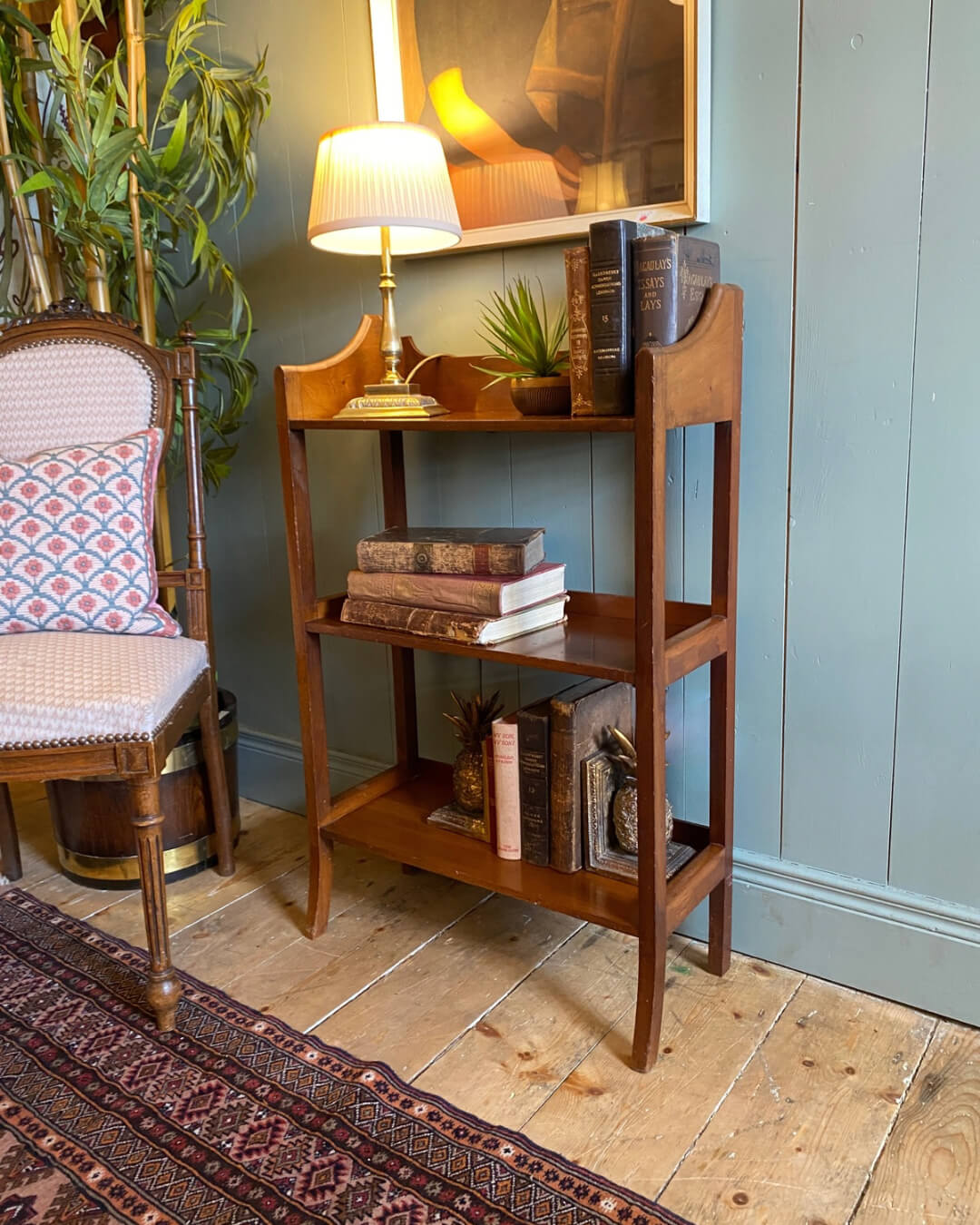 Arts And Crafts Mahogany Open Bookcase