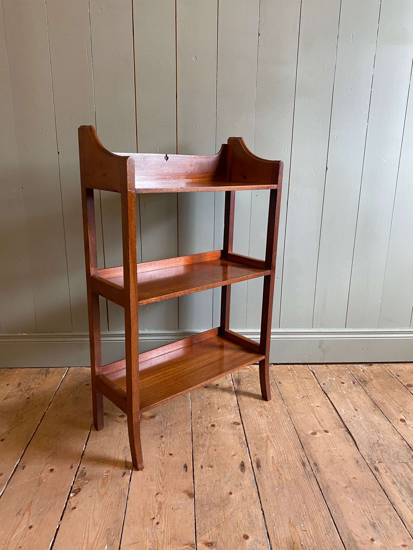 Arts And Crafts Mahogany Open Bookcase