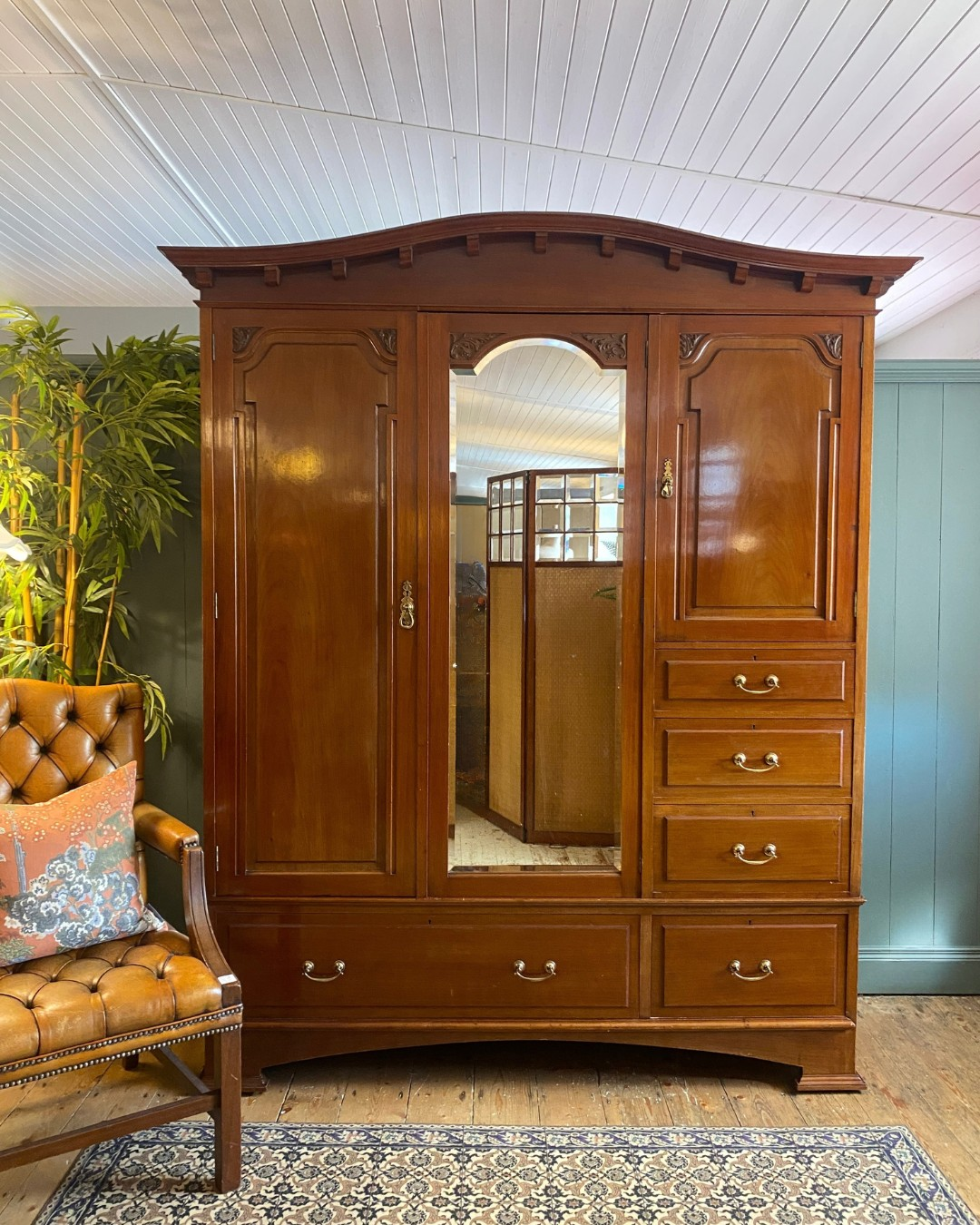 Arts and Crafts Mahogany Wardrobe