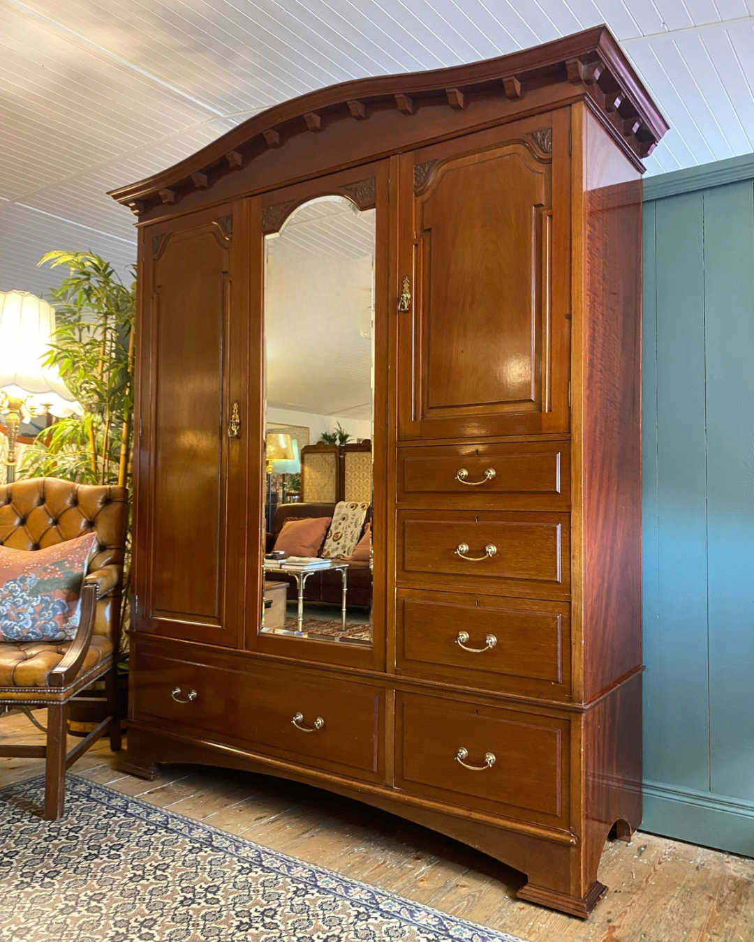 Arts and Crafts Mahogany Wardrobe