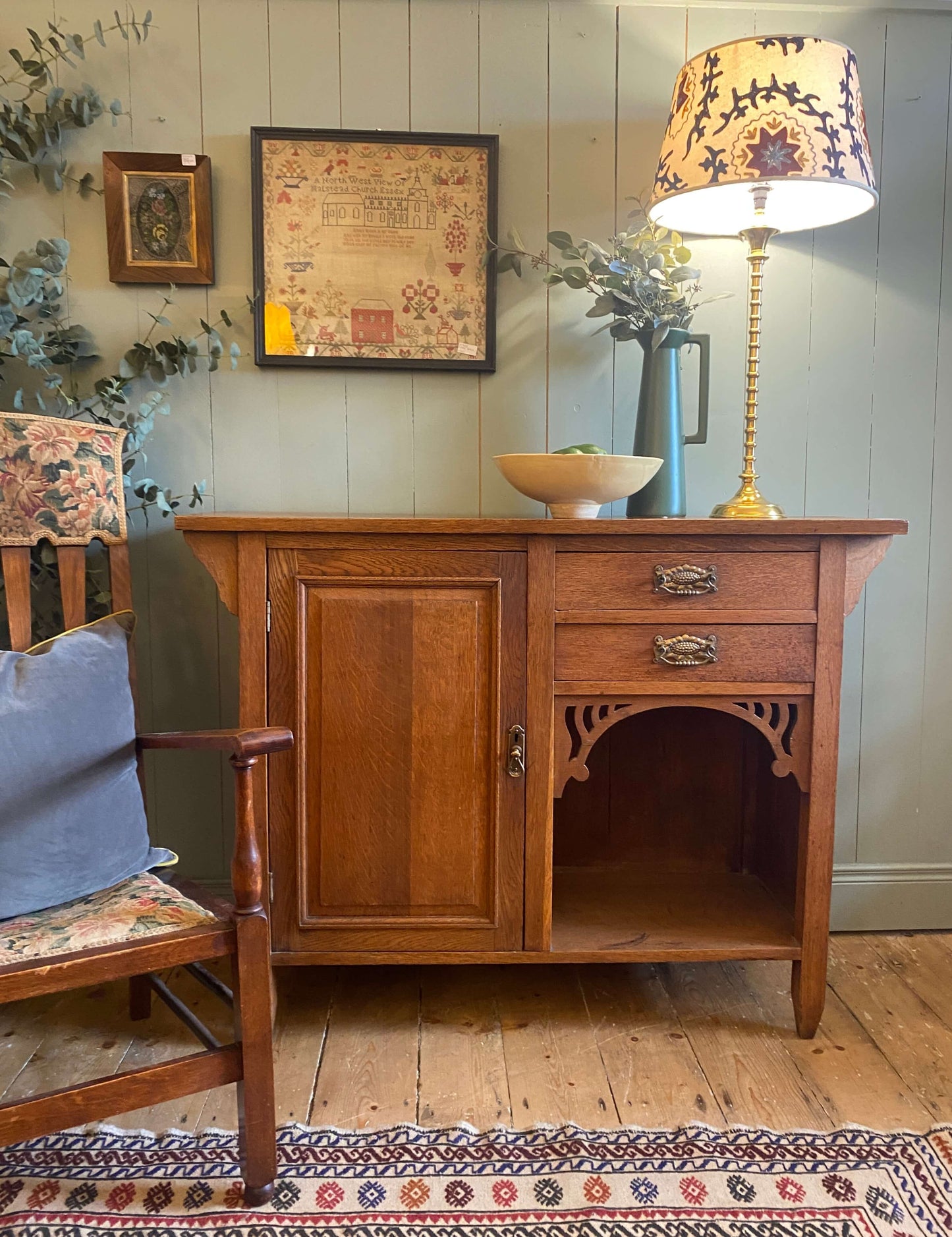 Arts and Crafts Oak Sideboard