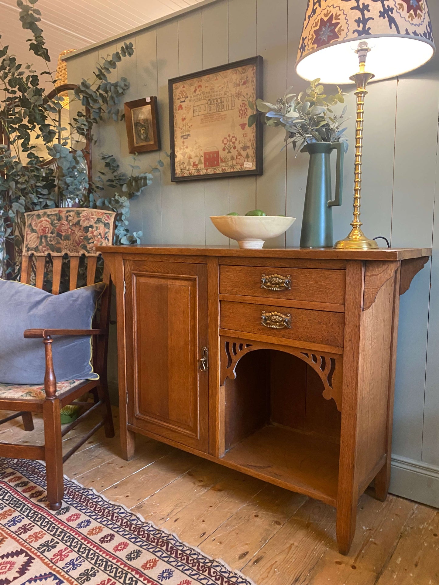 Arts and Crafts Oak Sideboard