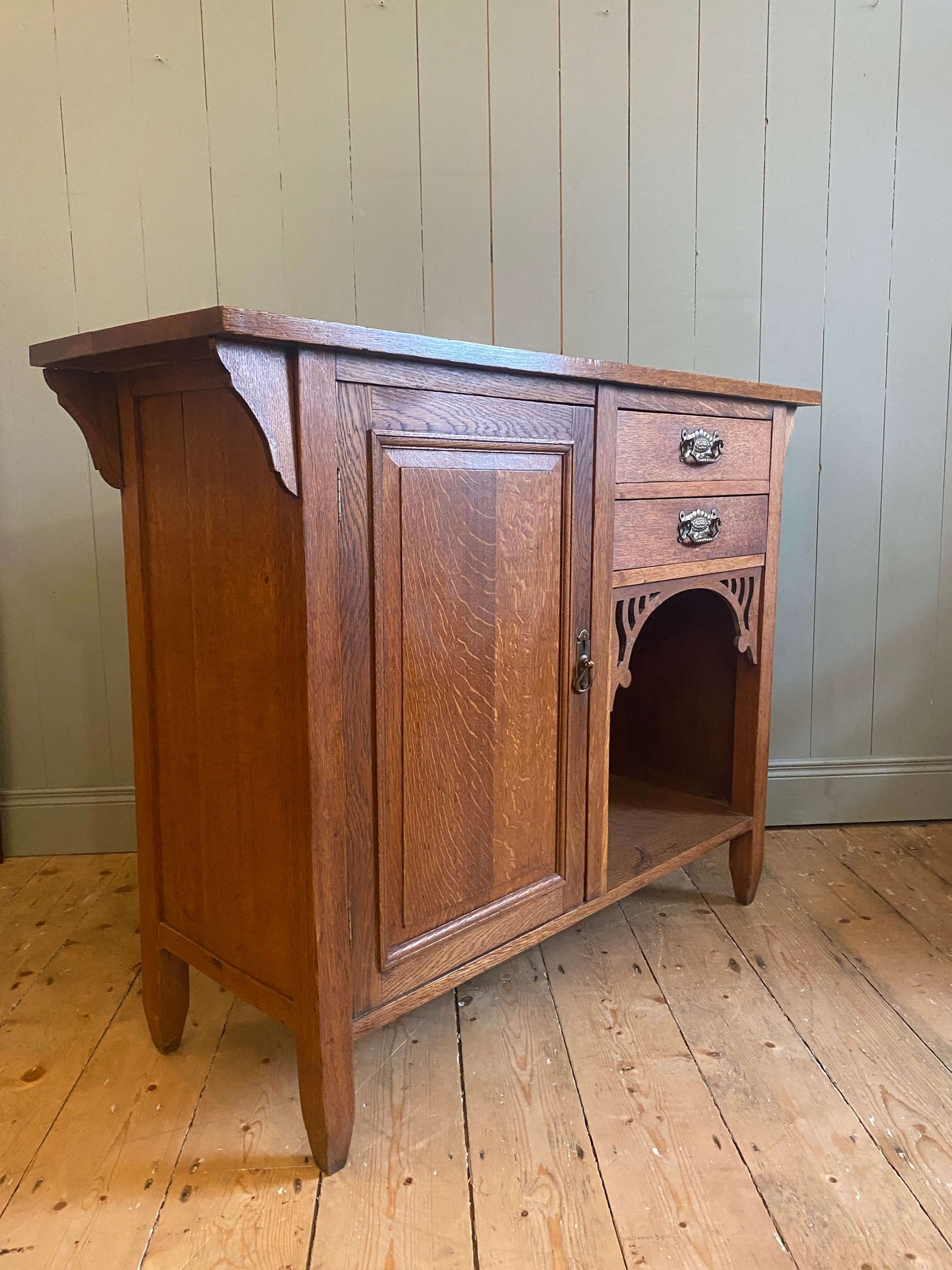Arts and Crafts Oak Sideboard